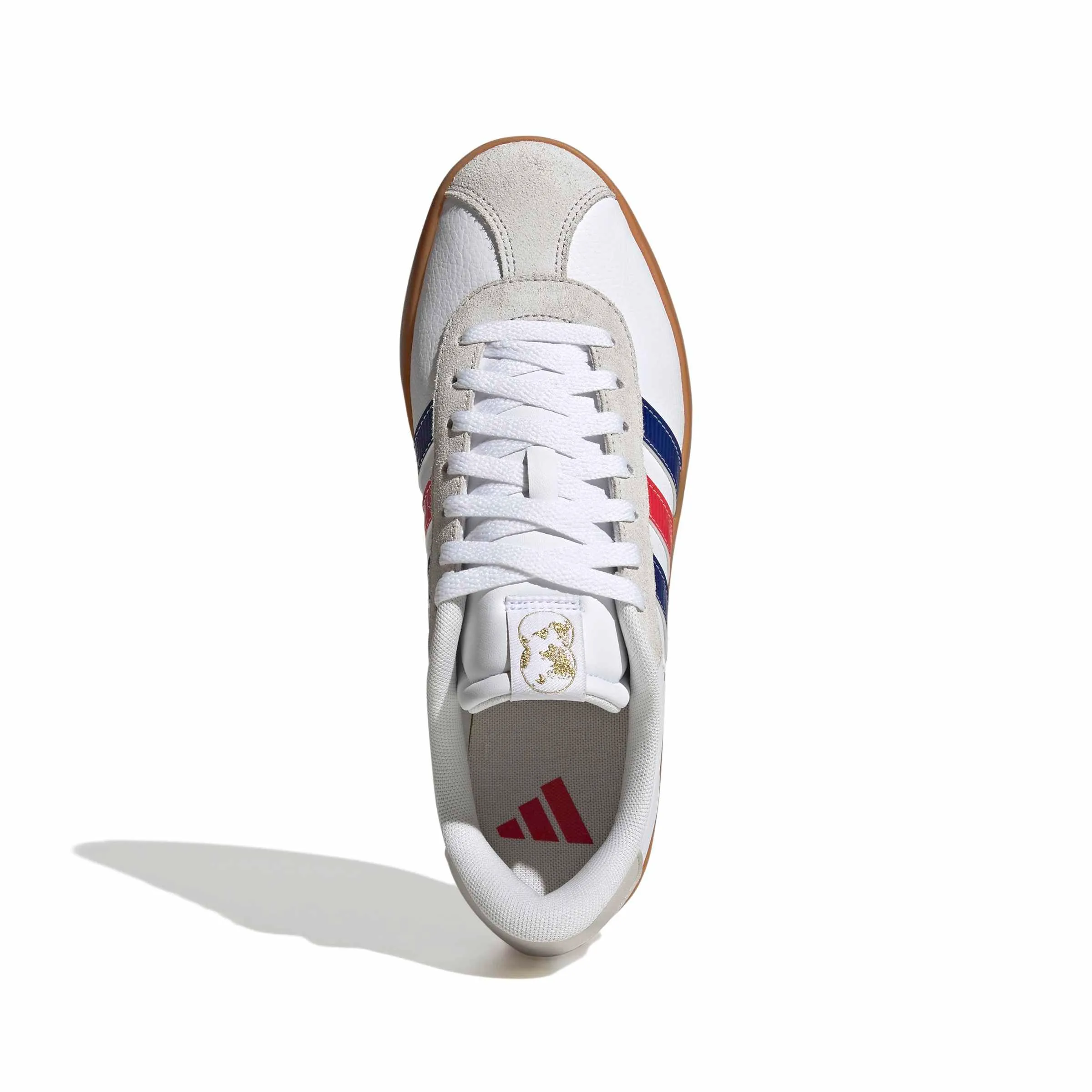 adidas VL Court 3.0 Shoes, Ftwr White/Pure Ruby/Mystery Ink, 35.5 EU - immagine 3