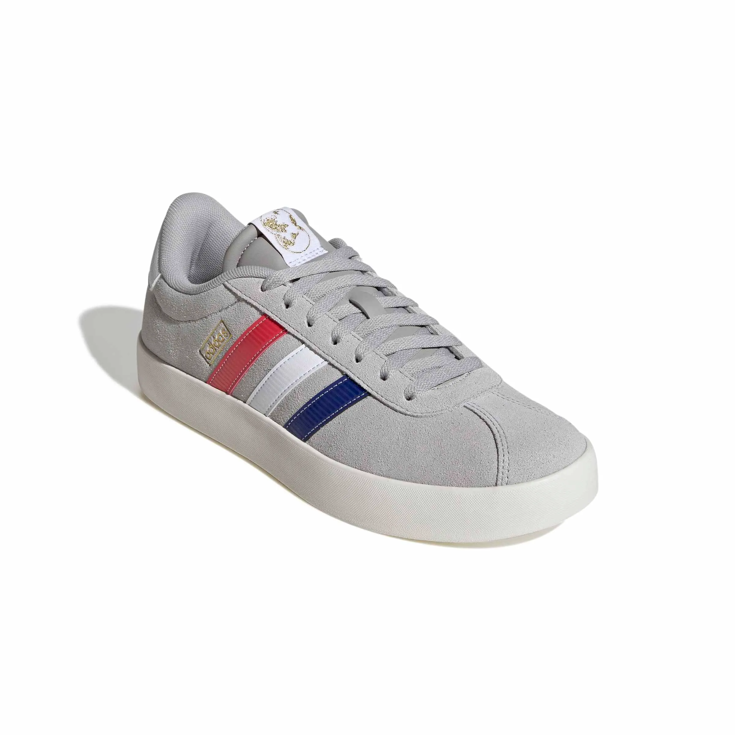 adidas VL Court 3.0 Shoes, Grey Two/Mystery Ink/Pure Ruby, 42 2/3 EU - immagine 3