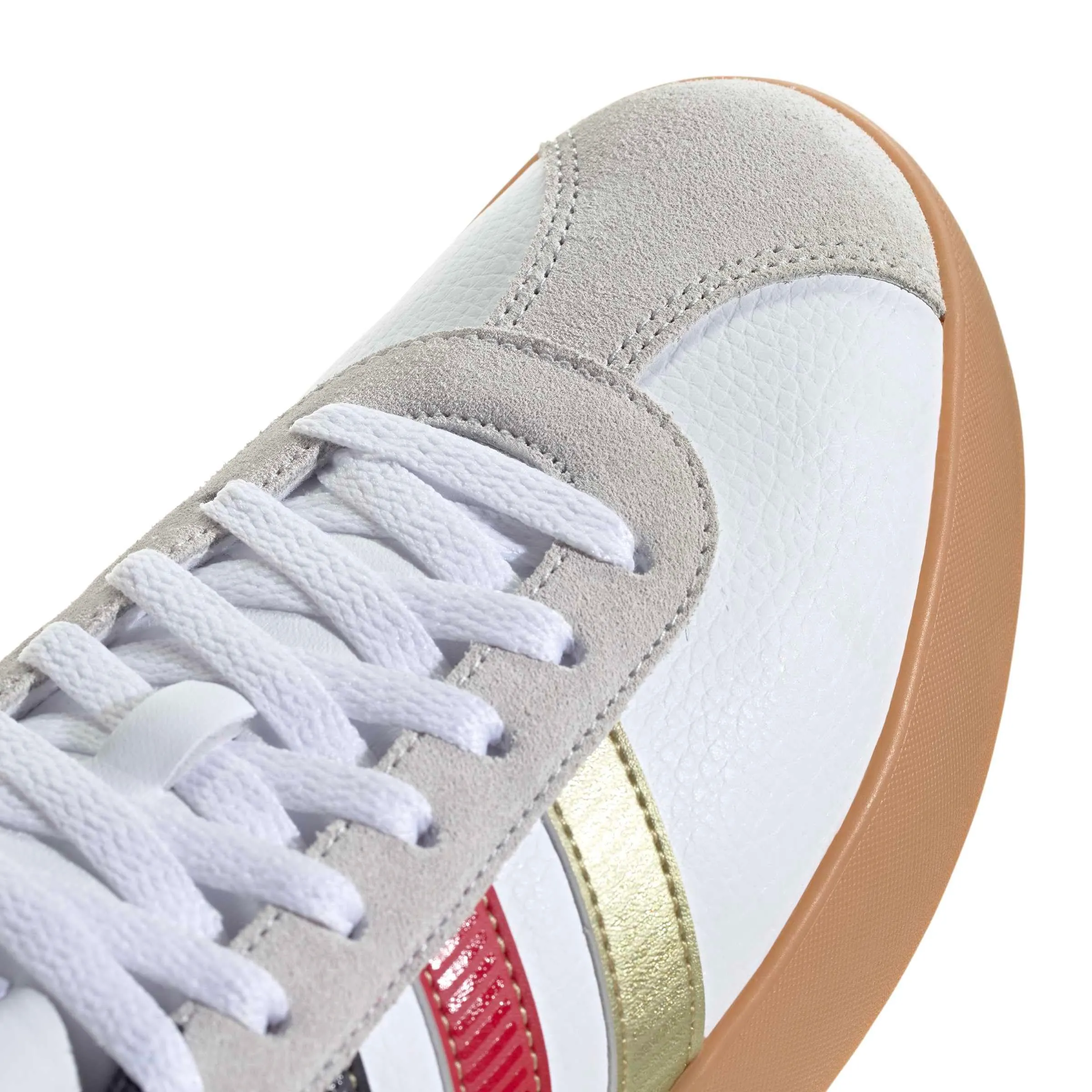 adidas VL Court 3.0 Shoes, Ftwr White/Core Black/Gold Met, 42 EU - immagine 6