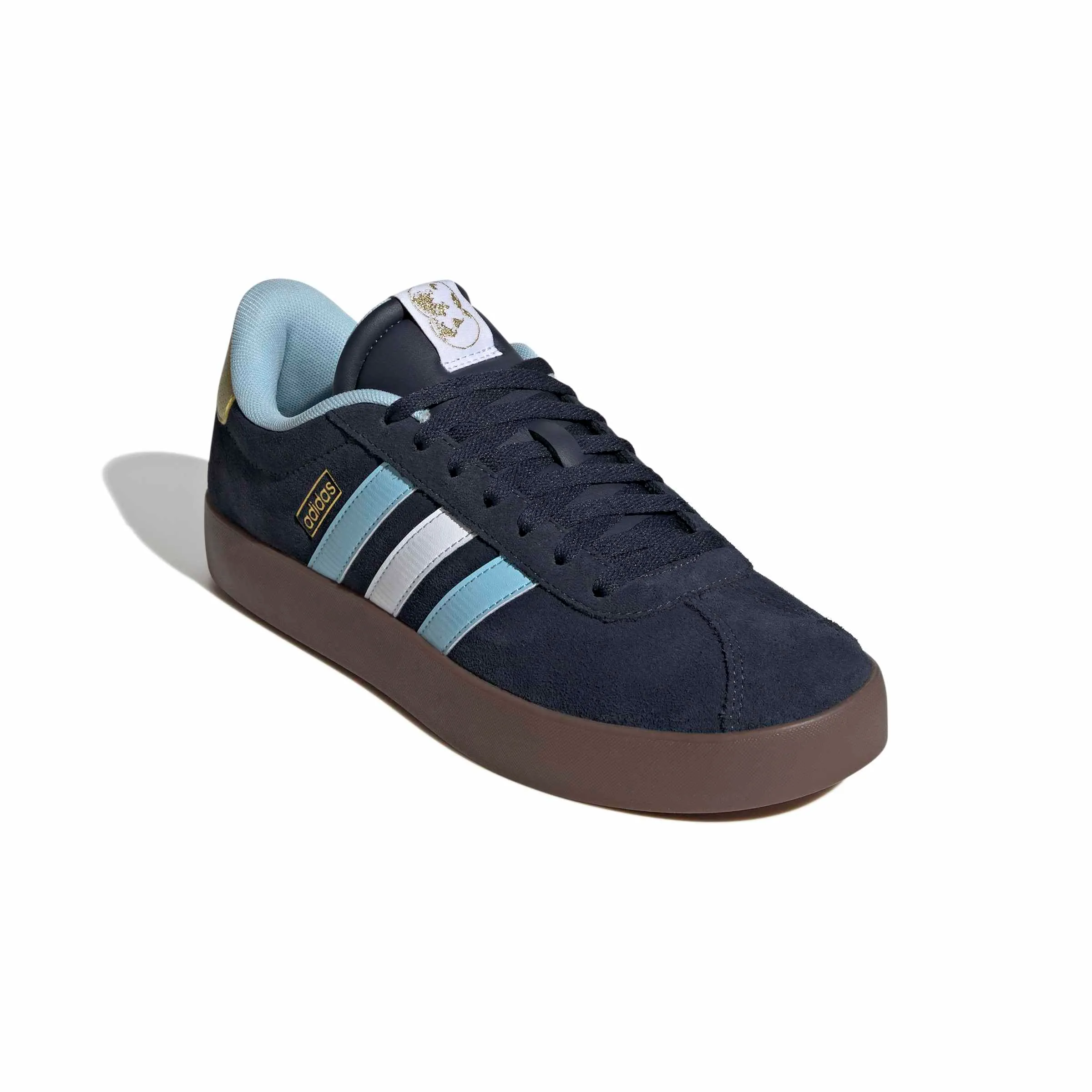 adidas VL Court 3.0 Shoes, Night Navy/Icey Blue/Ftwr White, 35.5 EU - immagine 4