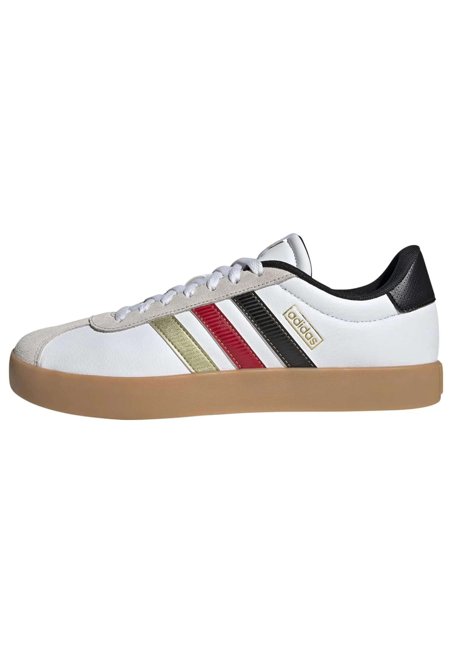 adidas VL Court 3.0 Shoes - Ftwr White/Core Black/Gold Met, 41 1/3 EU - immagine 1