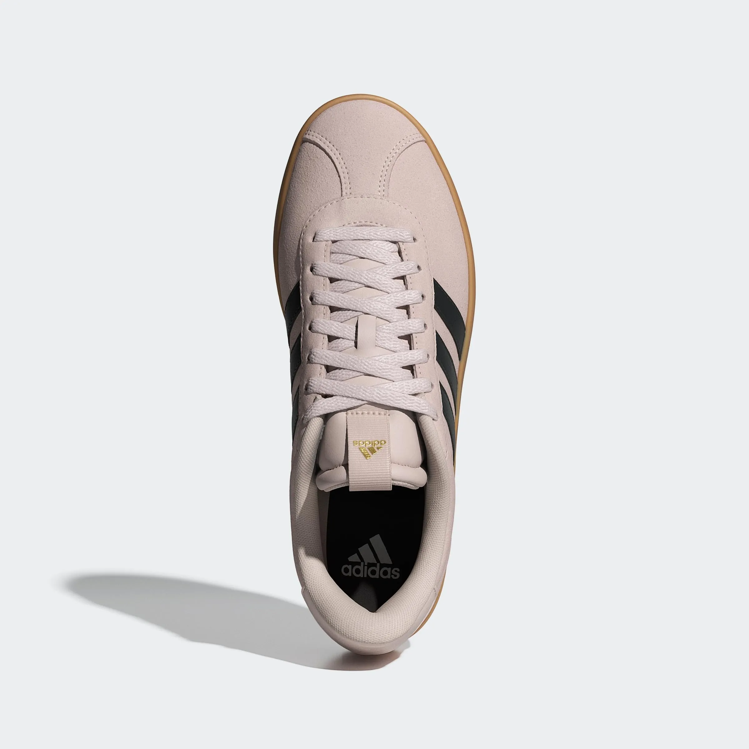 adidas VL Court 3.0 Shoes, Putty Mauve/Core Black/Gold Met., 44 2/3 EU - immagine 5