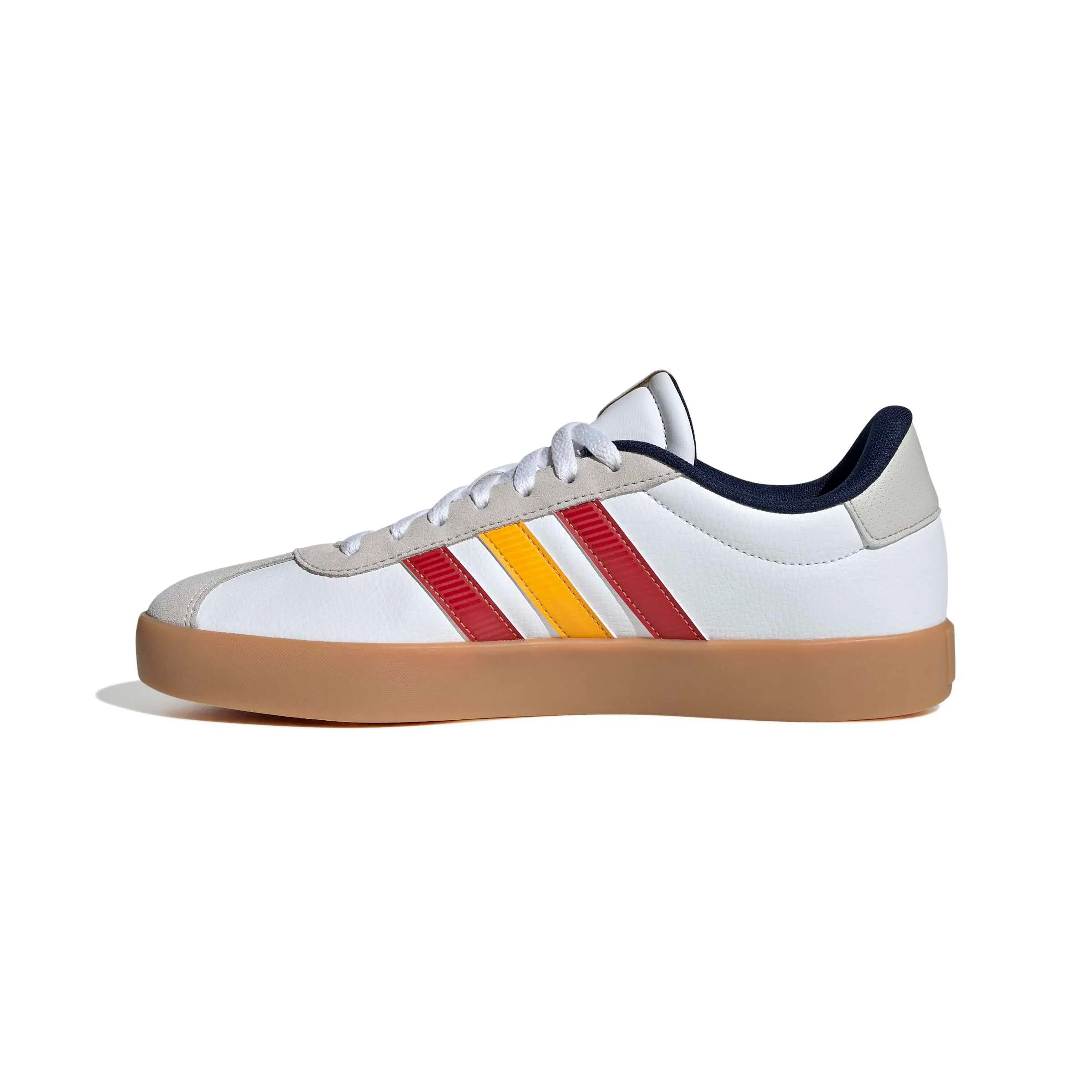 adidas VL Court 3.0 Shoes, Ftwr White/Team Power Red 2/Crew Yellow, 40 EU - immagine 1