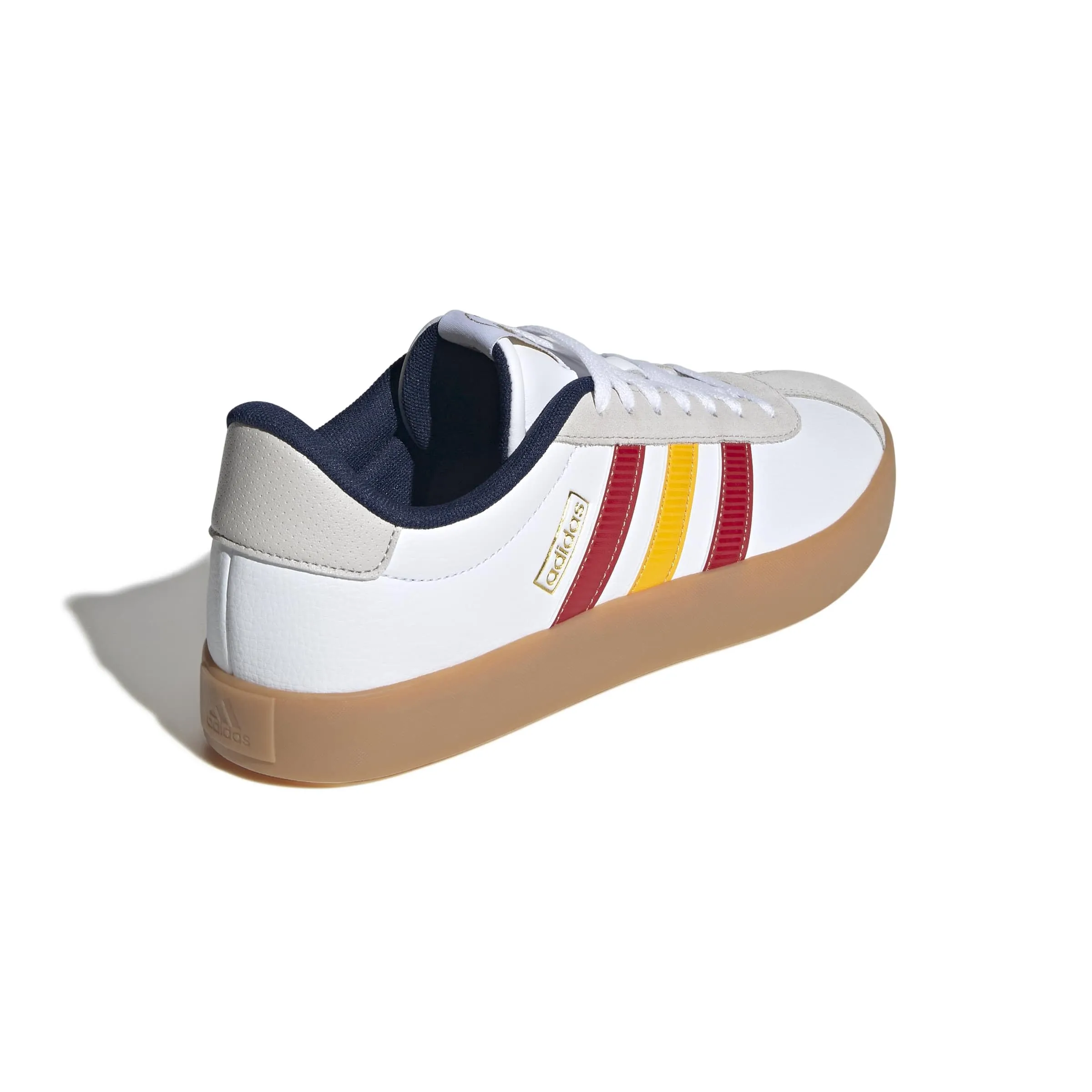 adidas VL Court 3.0 Shoes, Ftwr White/Team Power Red 2/Crew Yellow, 40 EU - immagine 6