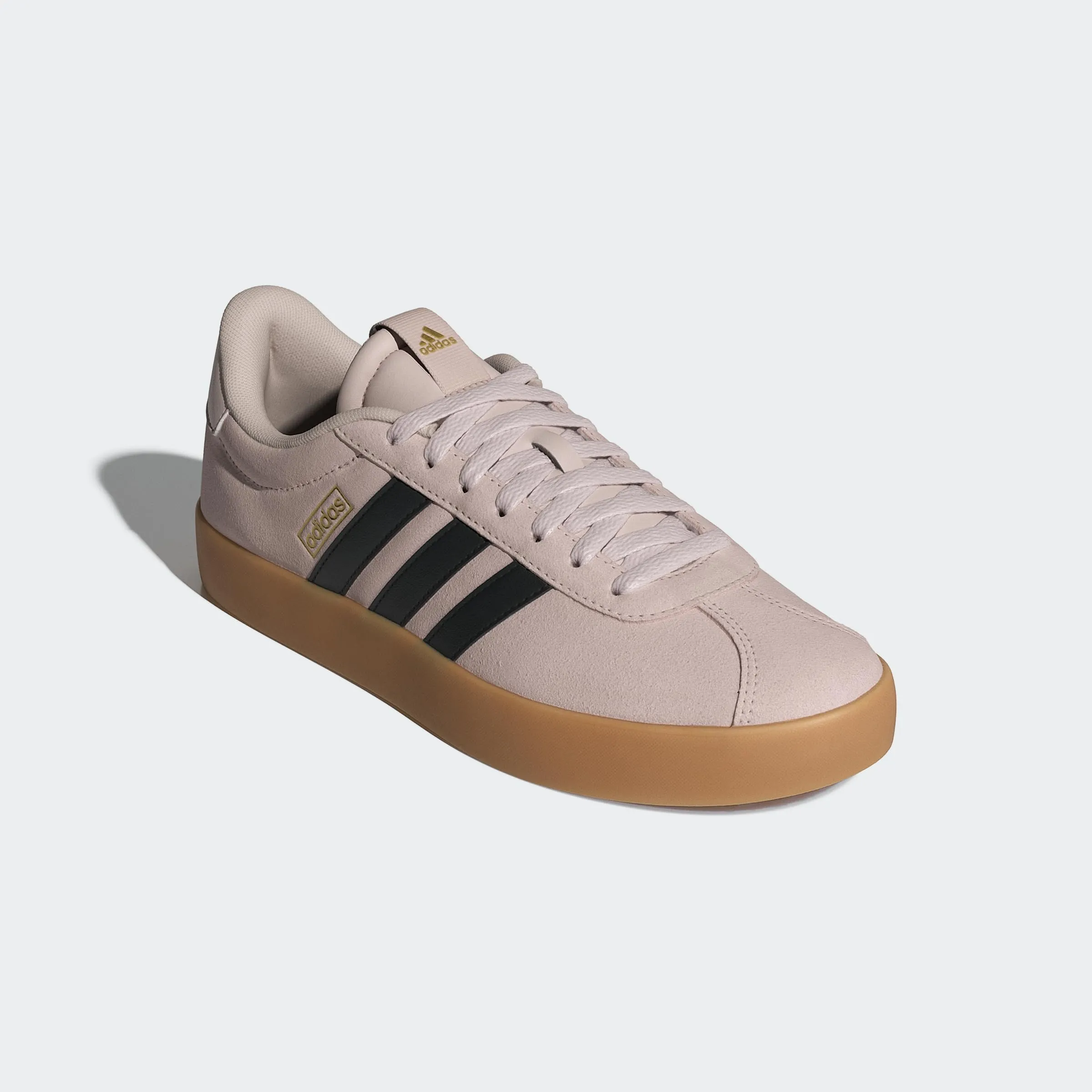 adidas VL Court 3.0 Shoes, Putty Mauve/Core Black/Gold Met, 42 EU - immagine 7