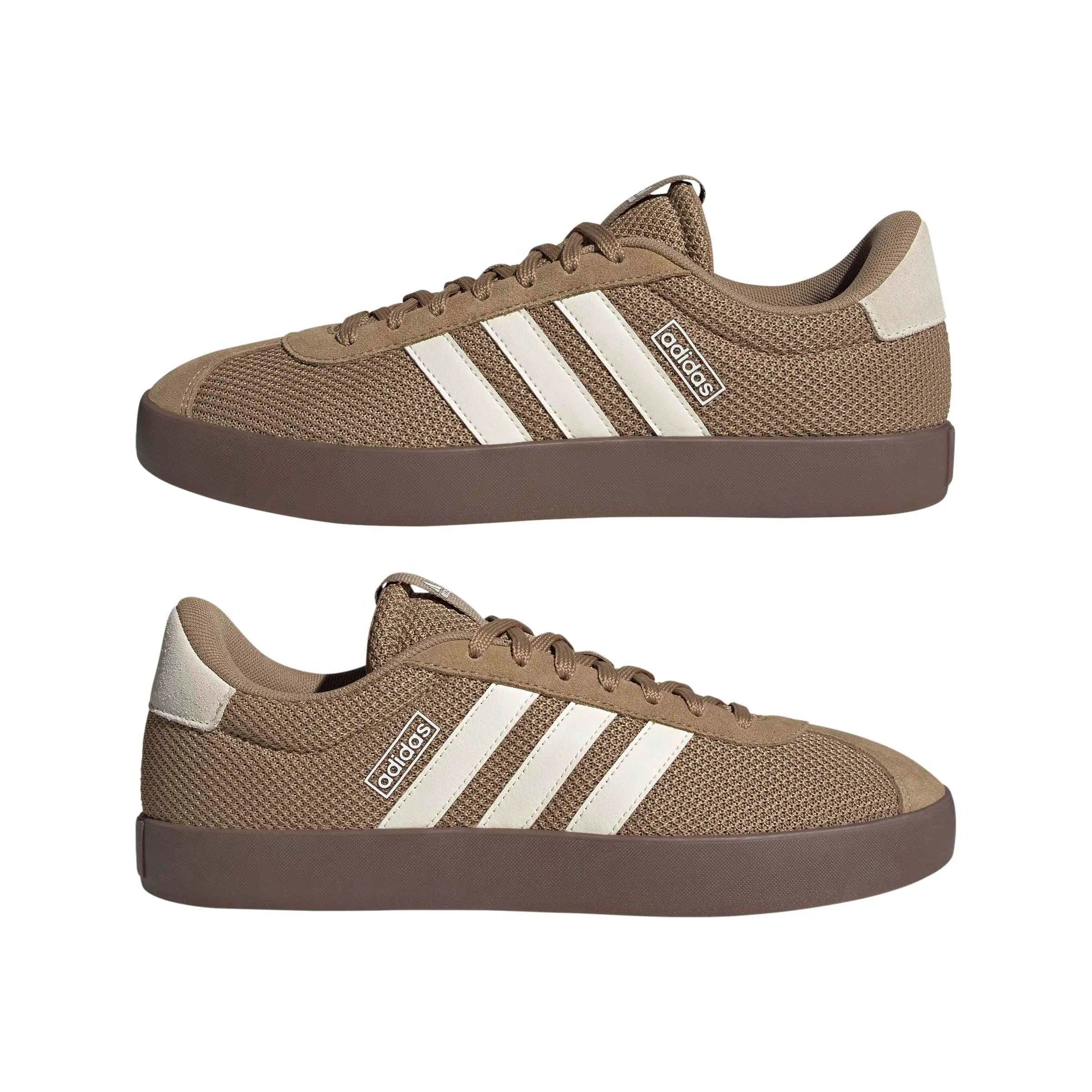 adidas VL Court 3.0 Shoes, Cardboard/Off White/Gum5, 36 EU - immagine 8