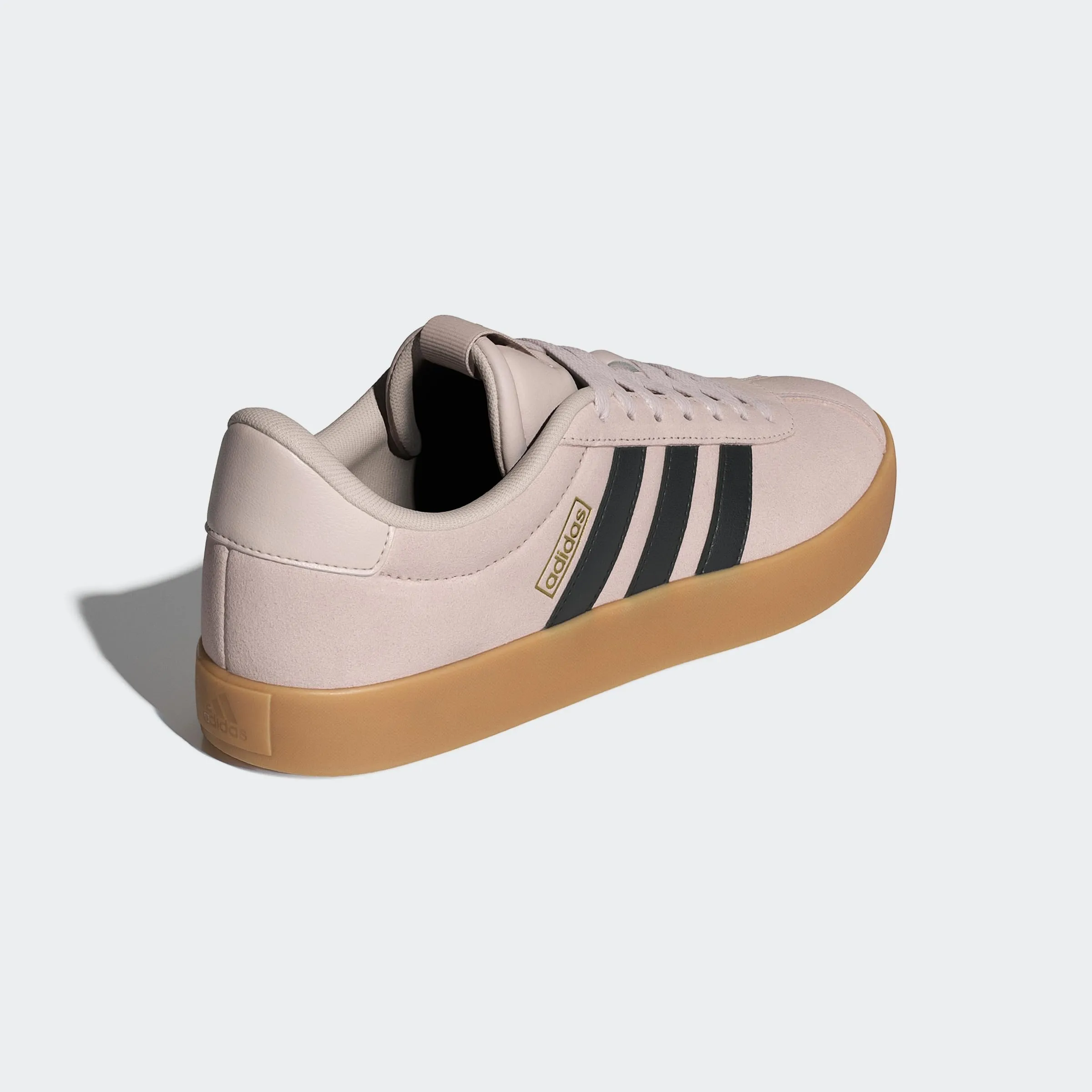 adidas VL Court 3.0 Shoes, Putty Mauve/Core Black/Gold Met., 44 EU - immagine 2