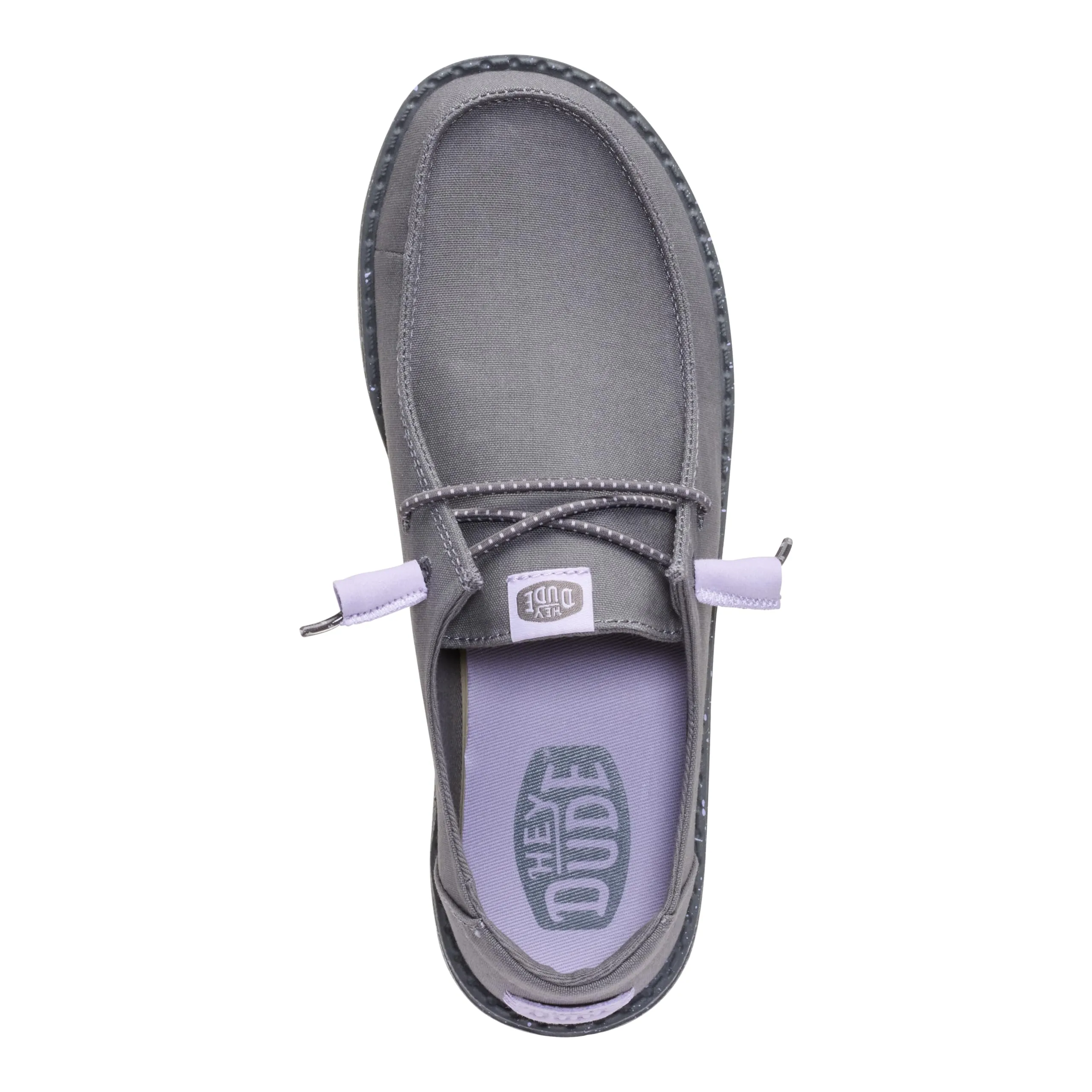 HEYDUDE Wendy Canvas Donna Scarpe Basse Casual Grigio Scuro 42 - immagine 5
