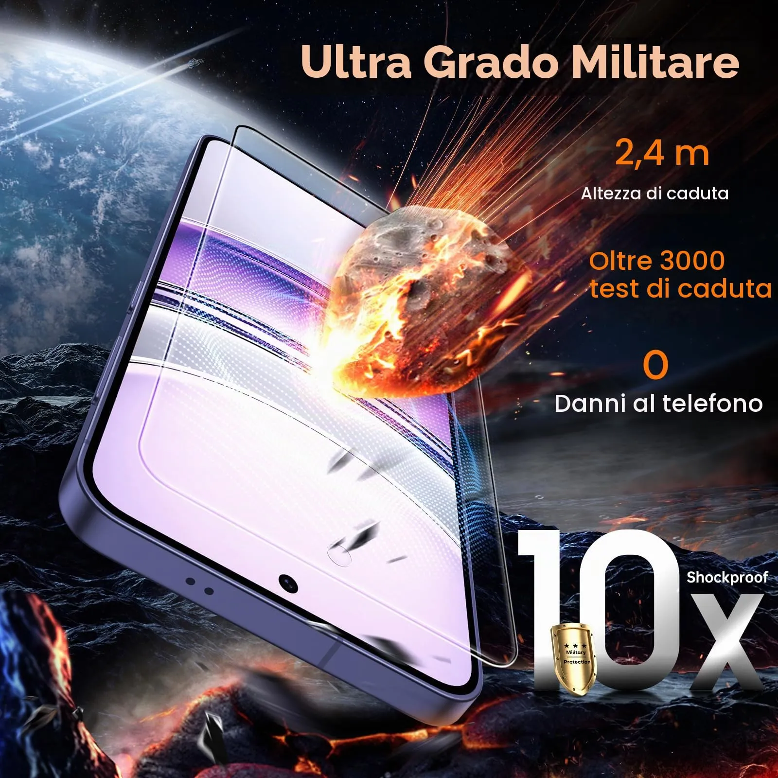 TOCOL Pellicola Protettiva in Vetro Temperato 9H per Samsung Galaxy S24, Trasparente, 2 Pezzi - immagine 3