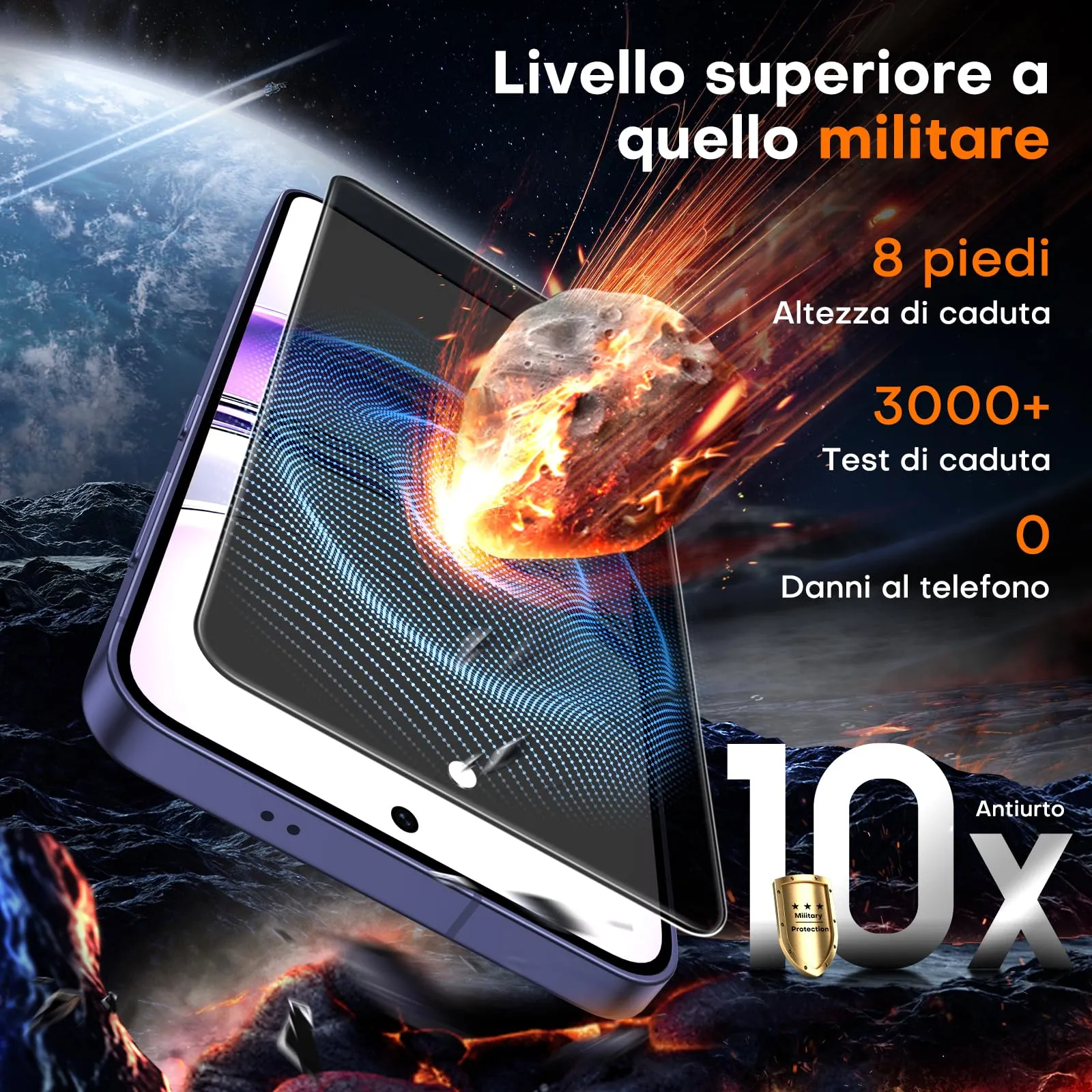 TOCOL Privacy Pellicola Protettiva per Samsung Galaxy S24 Plus, Anti-Spy 25°, Durezza 9H, 2 Pezzi - immagine 5