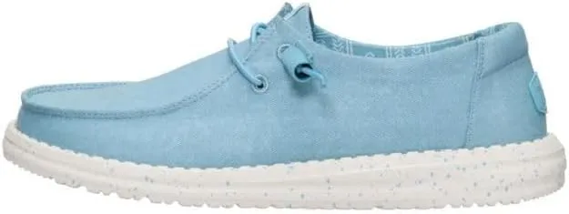 HEYDUDE Wendy Scarpe da donna in tela elasticizzata, Blu tormalina, 38 EU - immagine 1