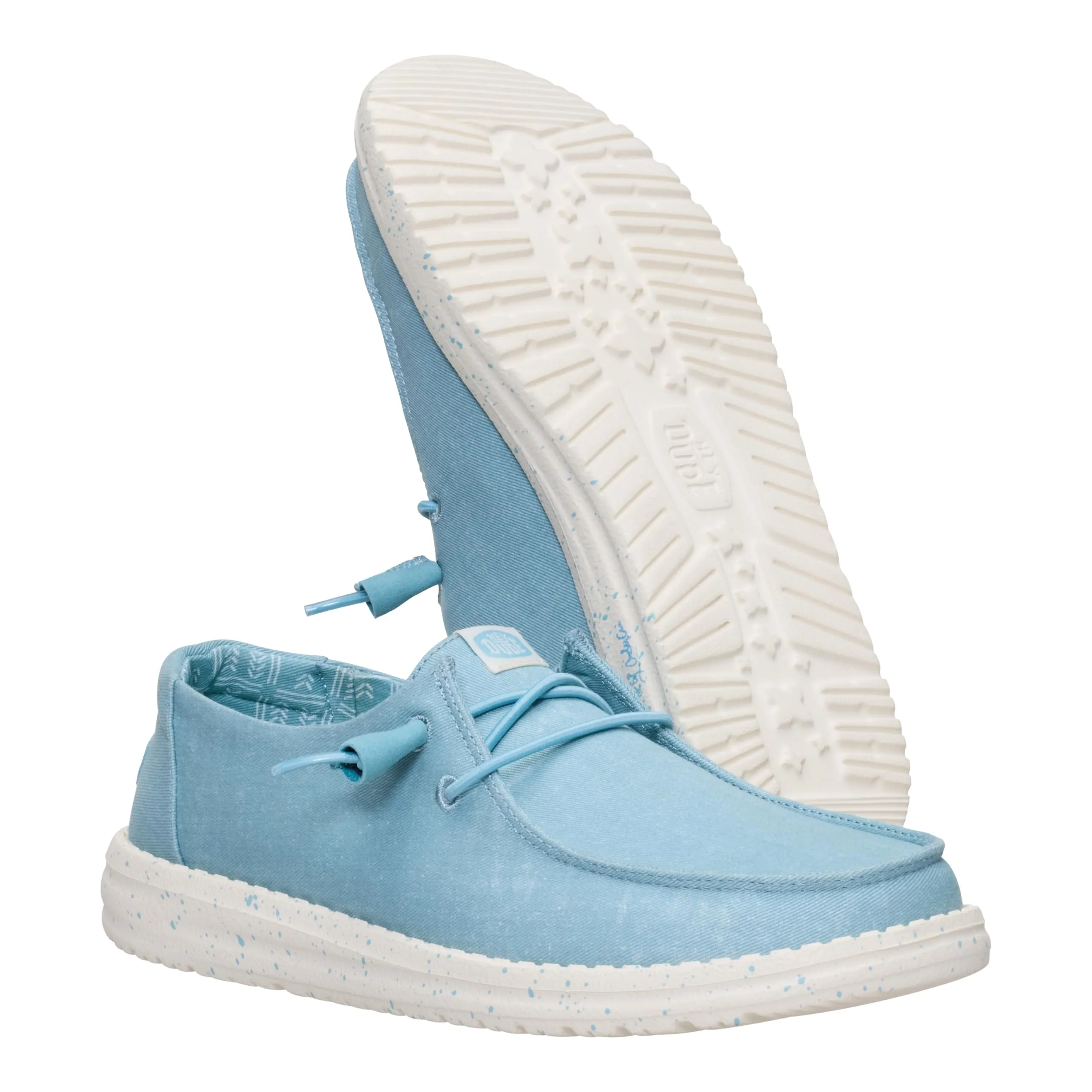 HEYDUDE Wendy Scarpe da donna in tela elasticizzata, Blu tormalina, 38 EU - immagine 4