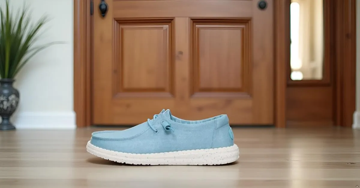 HEYDUDE Wendy Scarpe da donna in tela elasticizzata, Blu tormalina, 38 EU - immagine 6