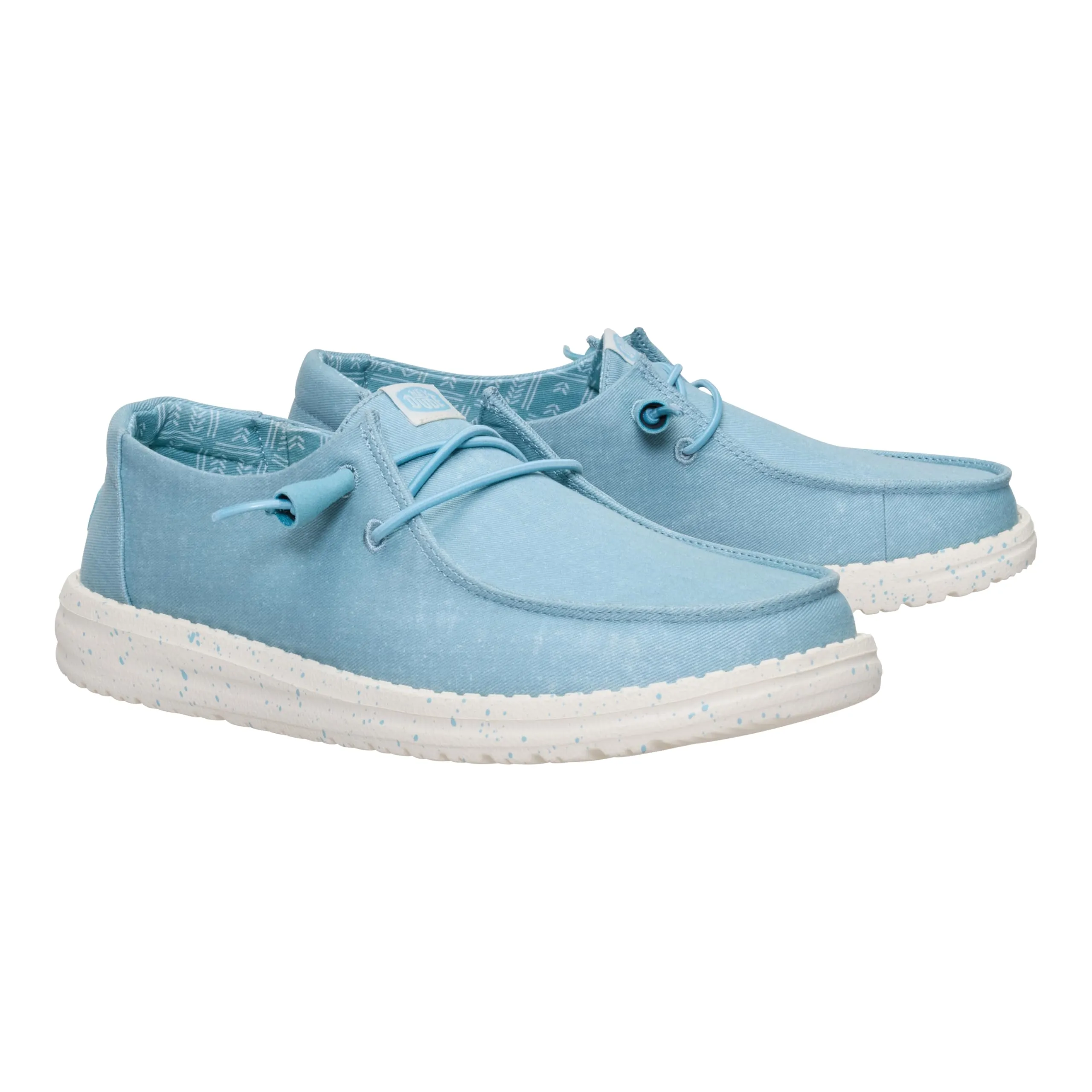 HEYDUDE Wendy Scarpe da donna in tela elasticizzata, Blu tormalina, 38 EU - immagine 7