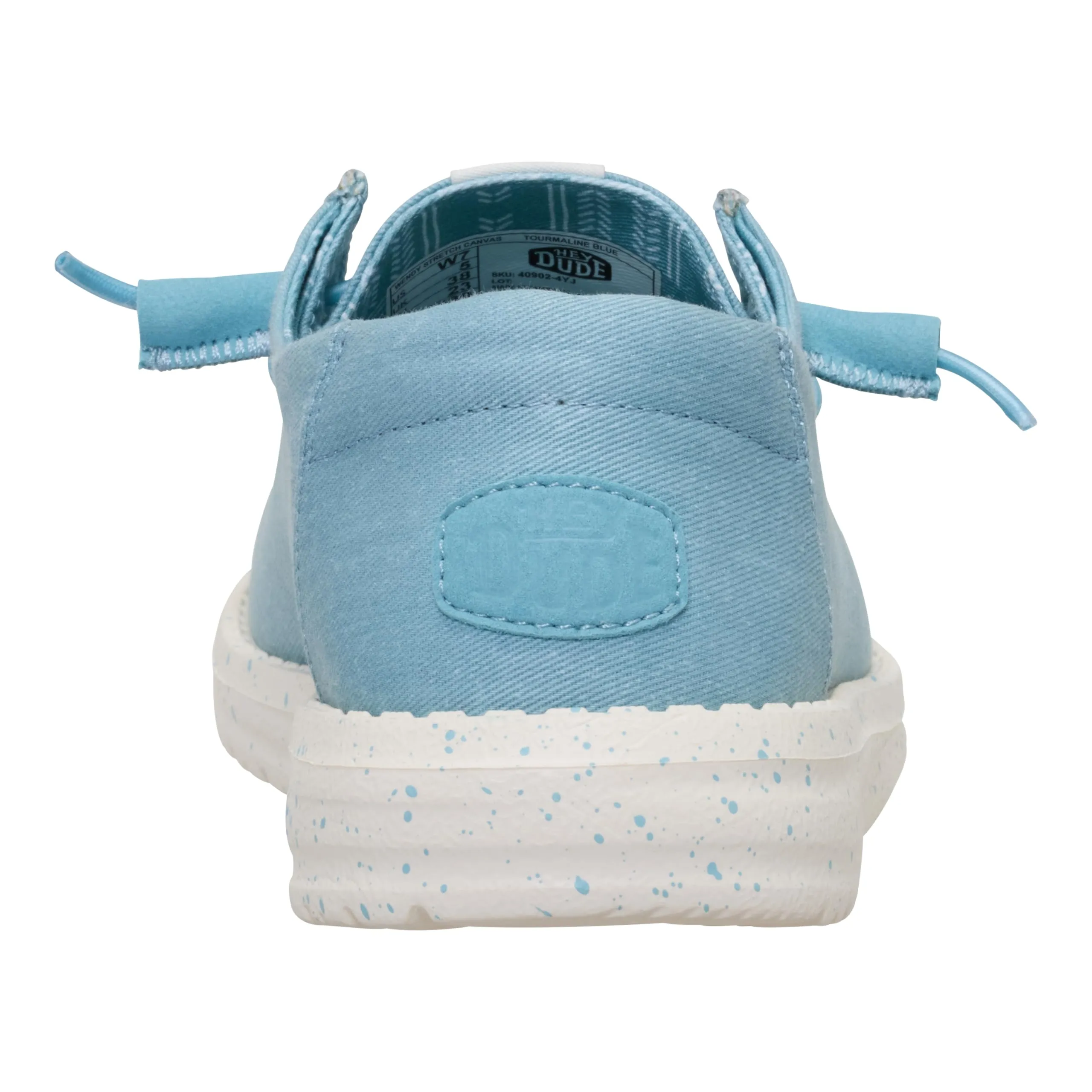 HEYDUDE Wendy Scarpe da donna in tela elasticizzata, Blu tormalina, 38 EU - immagine 10