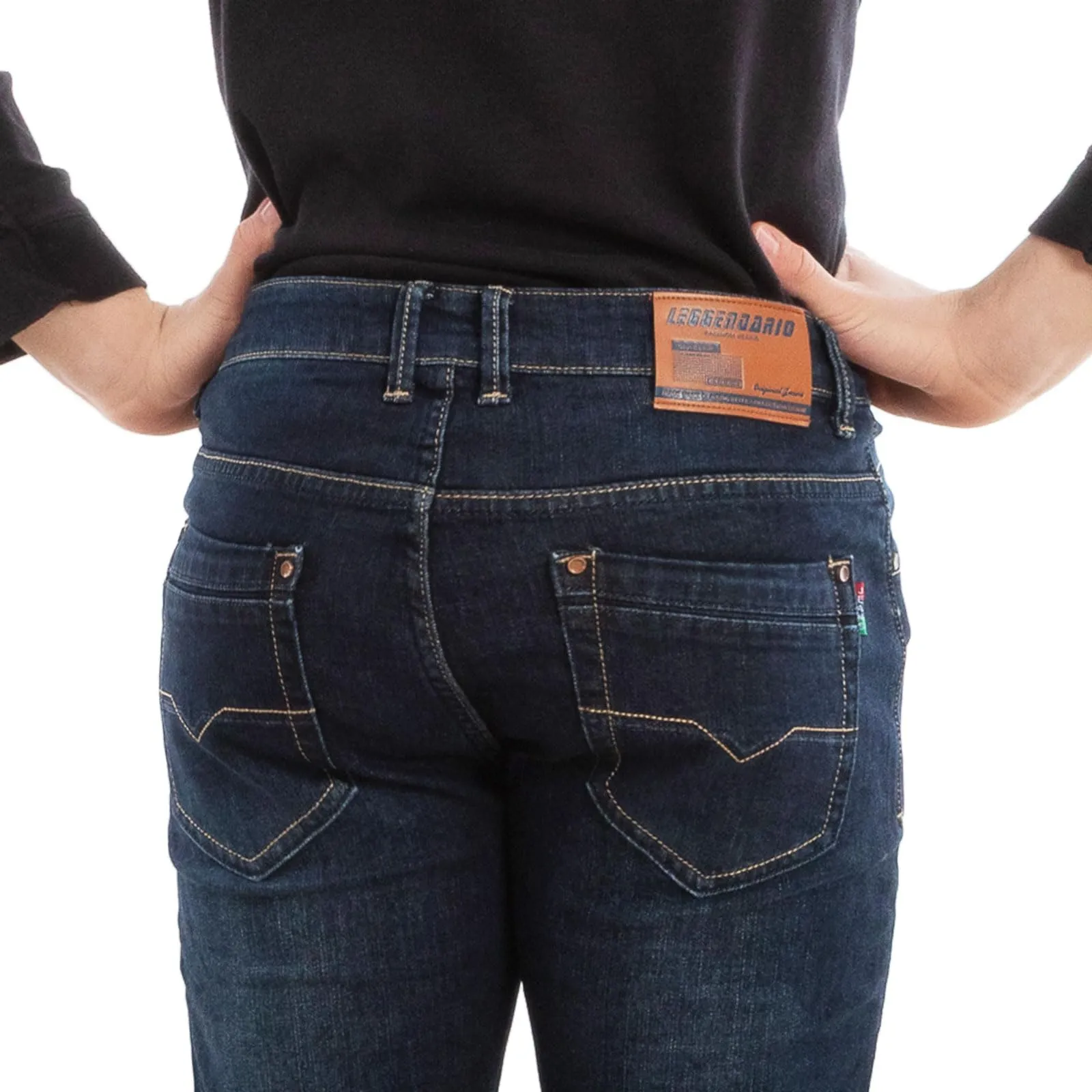 Toocool Jeans Uomo Regular Fit Denim LE-2487 Blu 46 - immagine 5