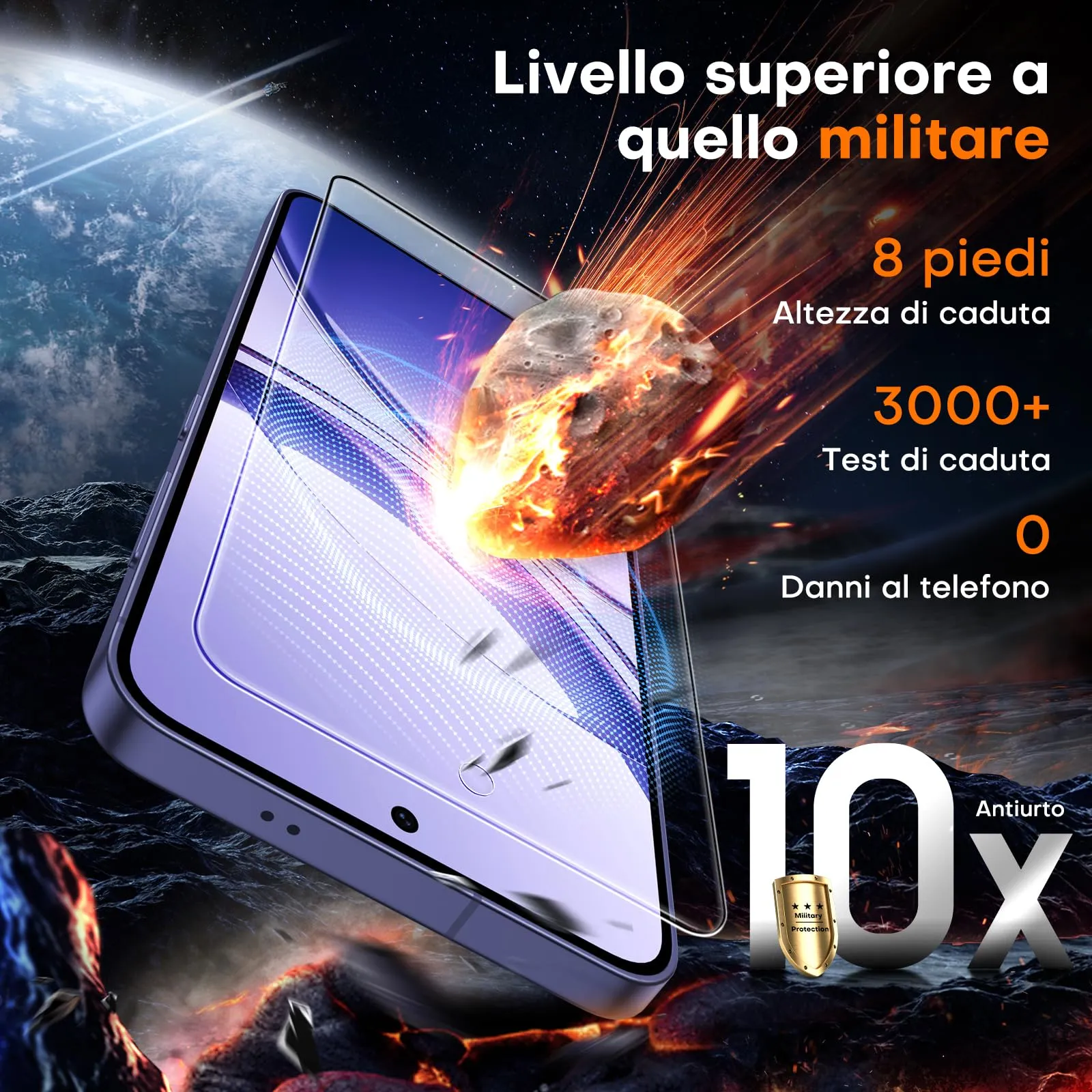 TOCOL Pellicola Protettiva in Vetro Temprato 9H per Samsung Galaxy S24 Plus, Trasparente, 2 Pezzi - immagine 5