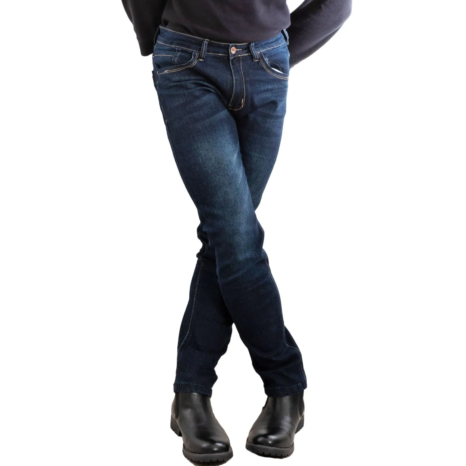 Toocool Jeans Uomo Regular Fit Denim LE-2487 Blu 56 - immagine 7