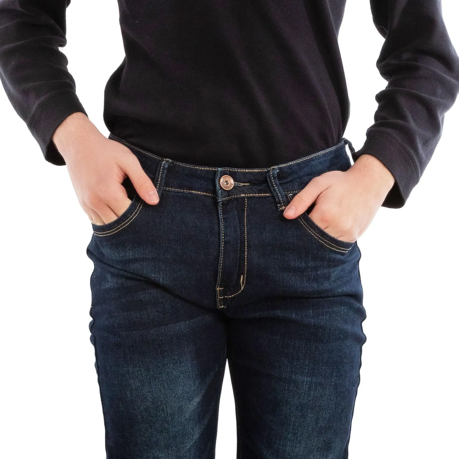 Toocool Jeans Uomo Regular Fit Denim LE-2487 Blu 54 - immagine 6