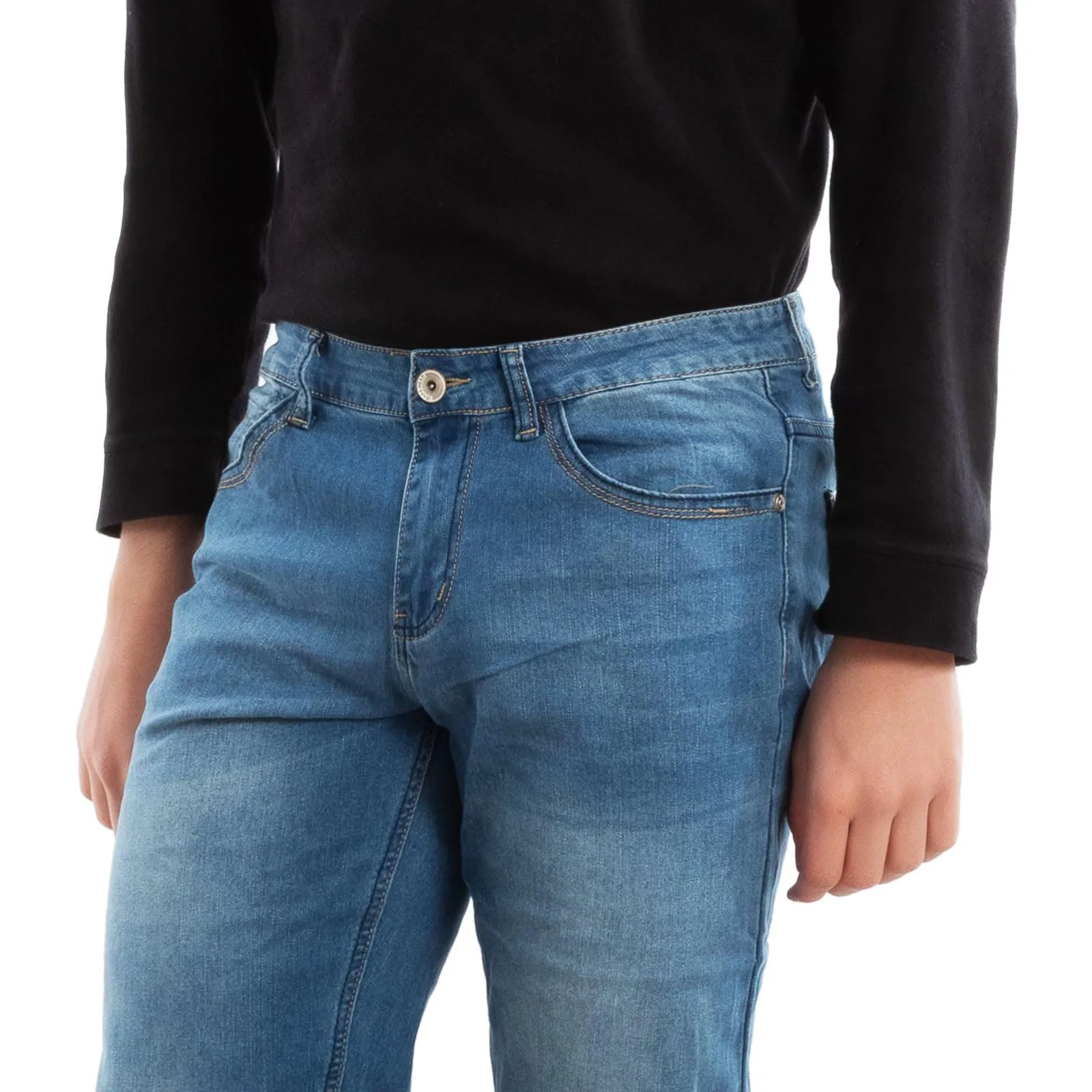 Toocool Jeans Uomo Regular Fit Denim LE-2487 Blu Estivo 44 - immagine 4