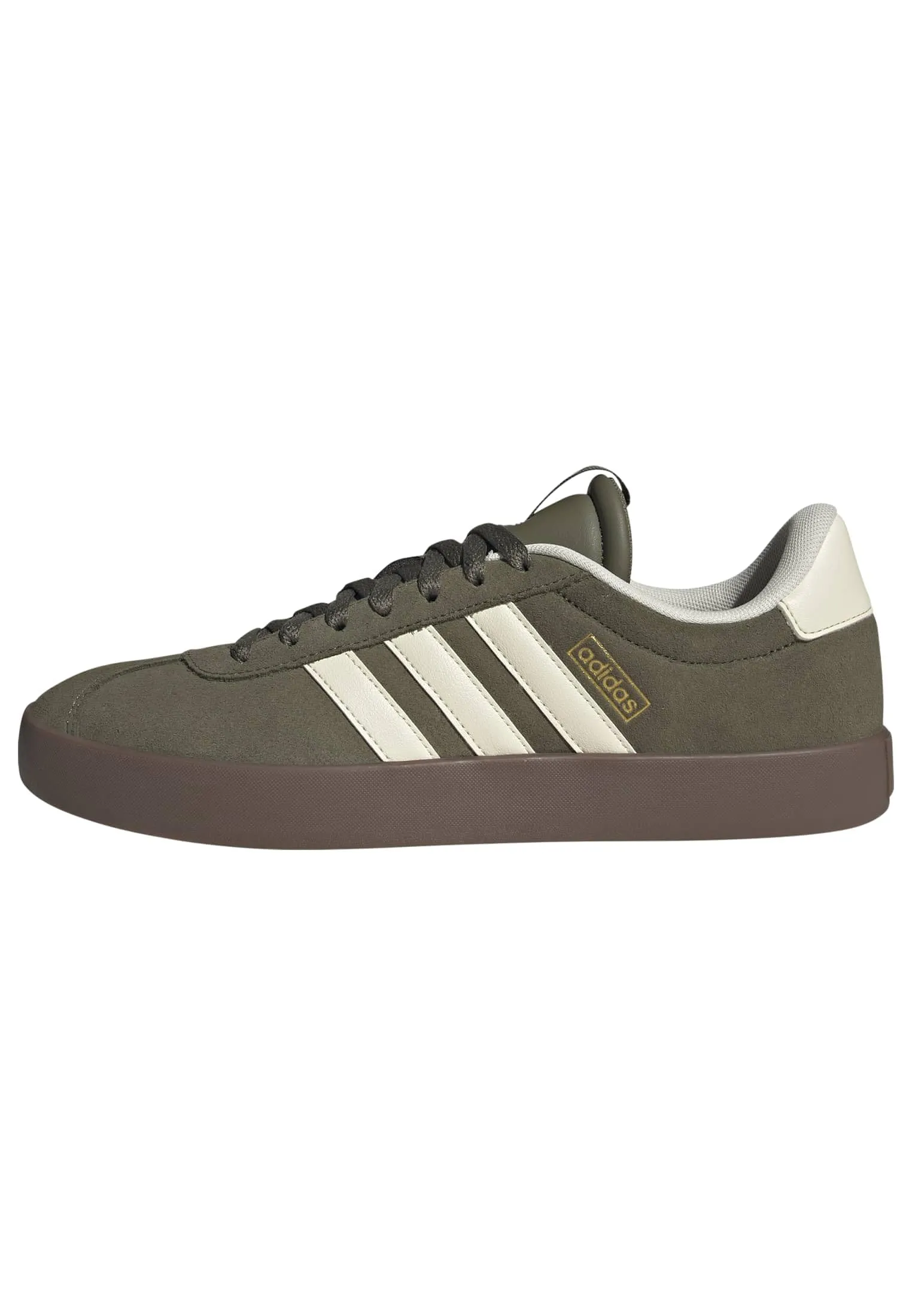 adidas VL Court 3.0 Shoes, Olive Strata/Cream White/Gum, 42 EU - immagine 1