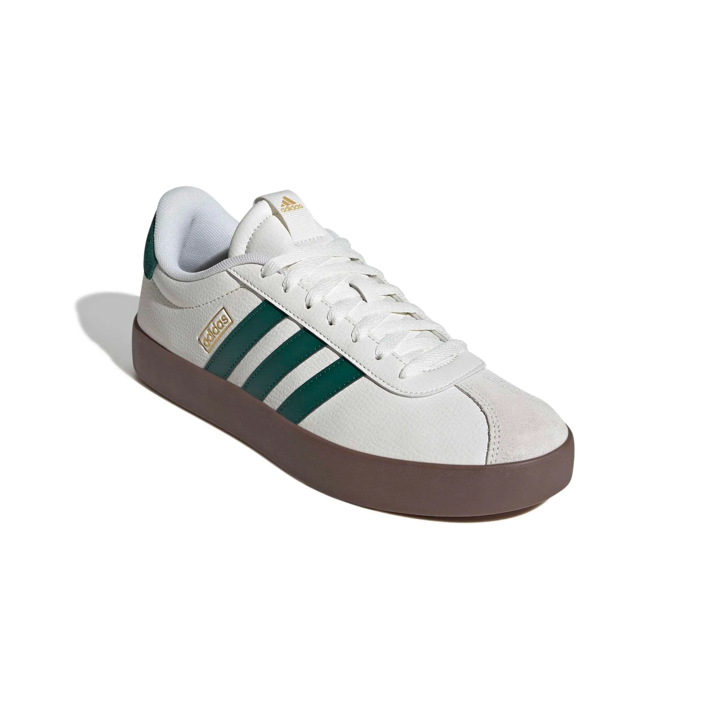adidas VL Court 3.0 Shoes - Core White/Collegiate Green/Gum5 - 44 EU - immagine 3
