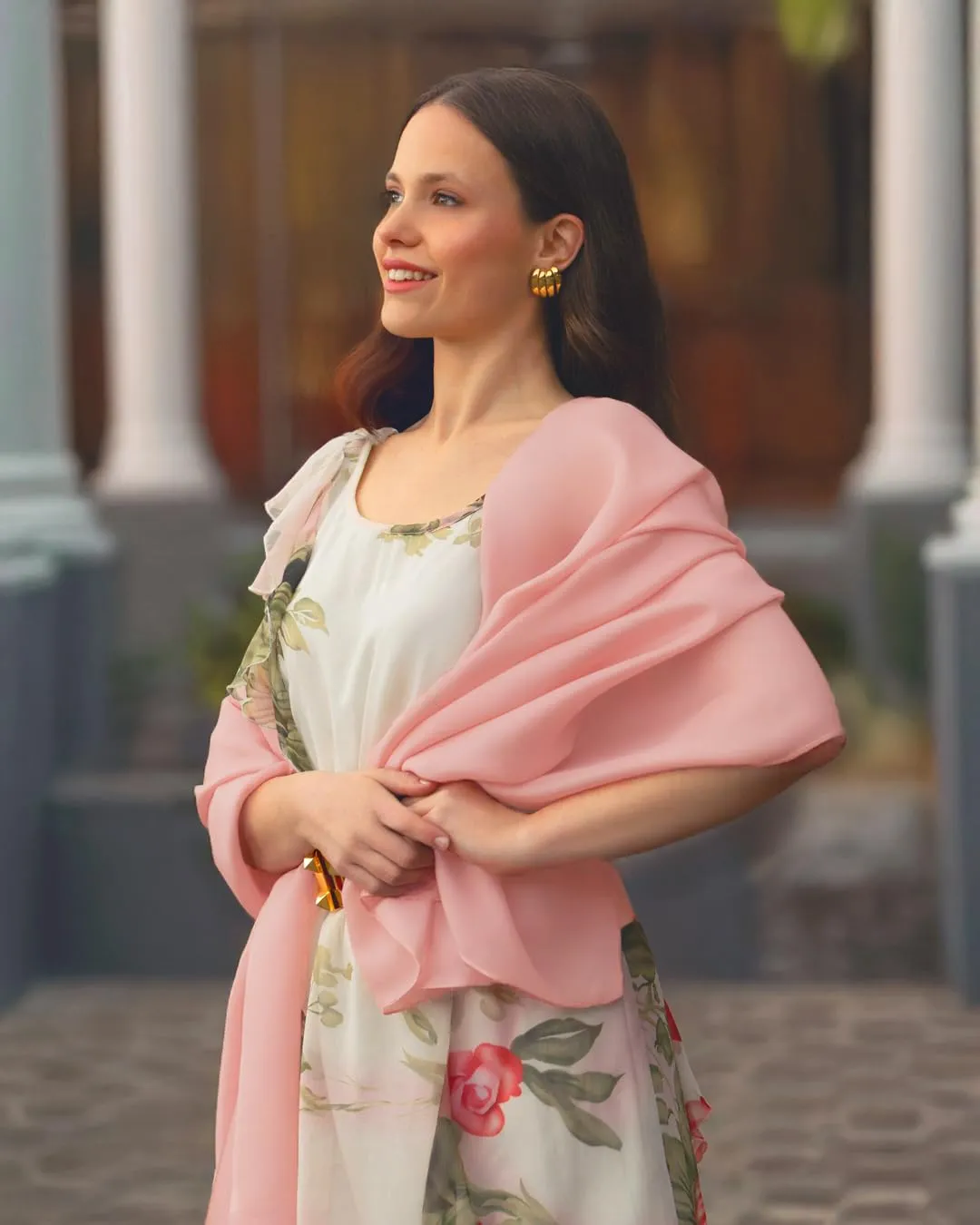 MAPIMANIA Stola Donna in Misto Seta 180x90 cm Rosa - immagine 4