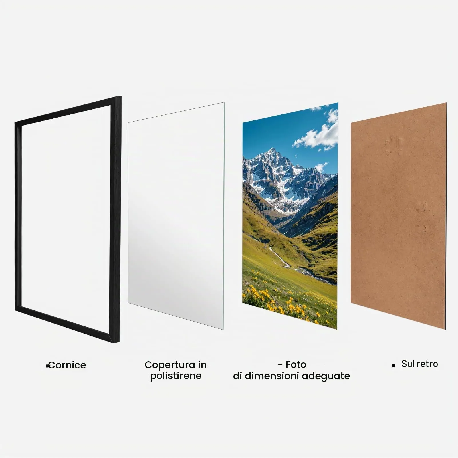 Ditwis Cornice Nera 40x50 cm per Poster, Foto e Opere d'Arte - immagine 3
