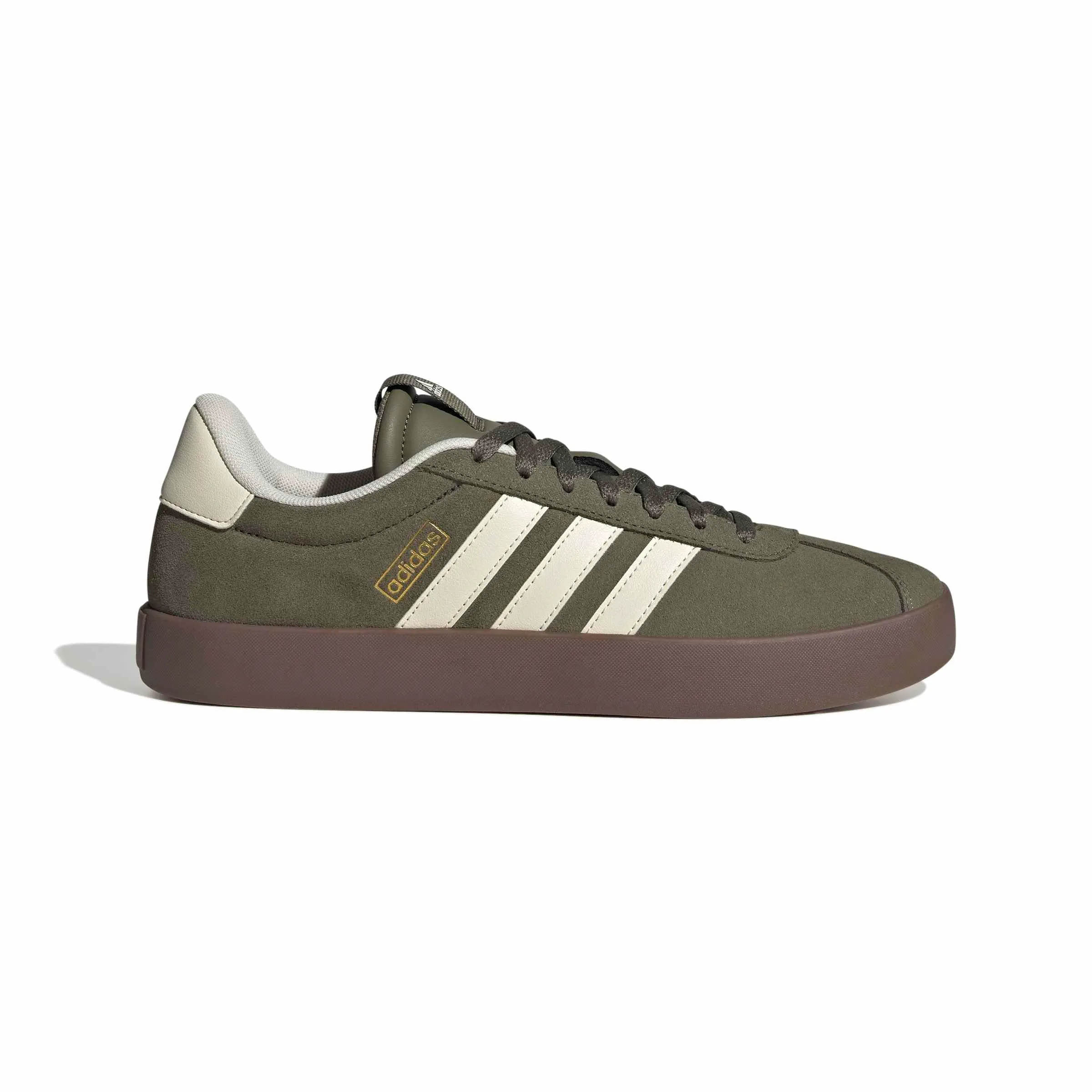 adidas VL Court 3.0 Shoes, Olive Strata/Cream White/Gum, 46 EU - immagine 2