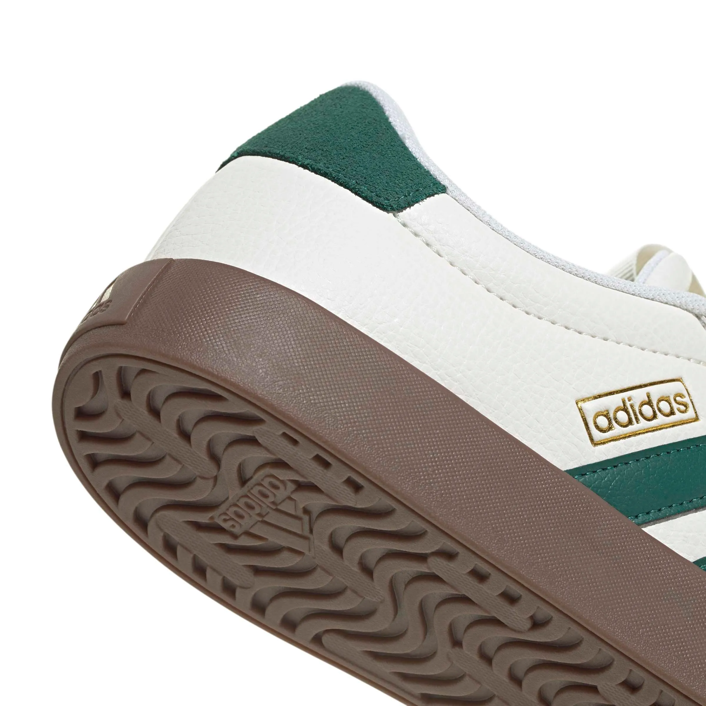 adidas VL Court 3.0 Shoes - Core White/Collegiate Green/Gum5 - 43 1/3 EU - immagine 5