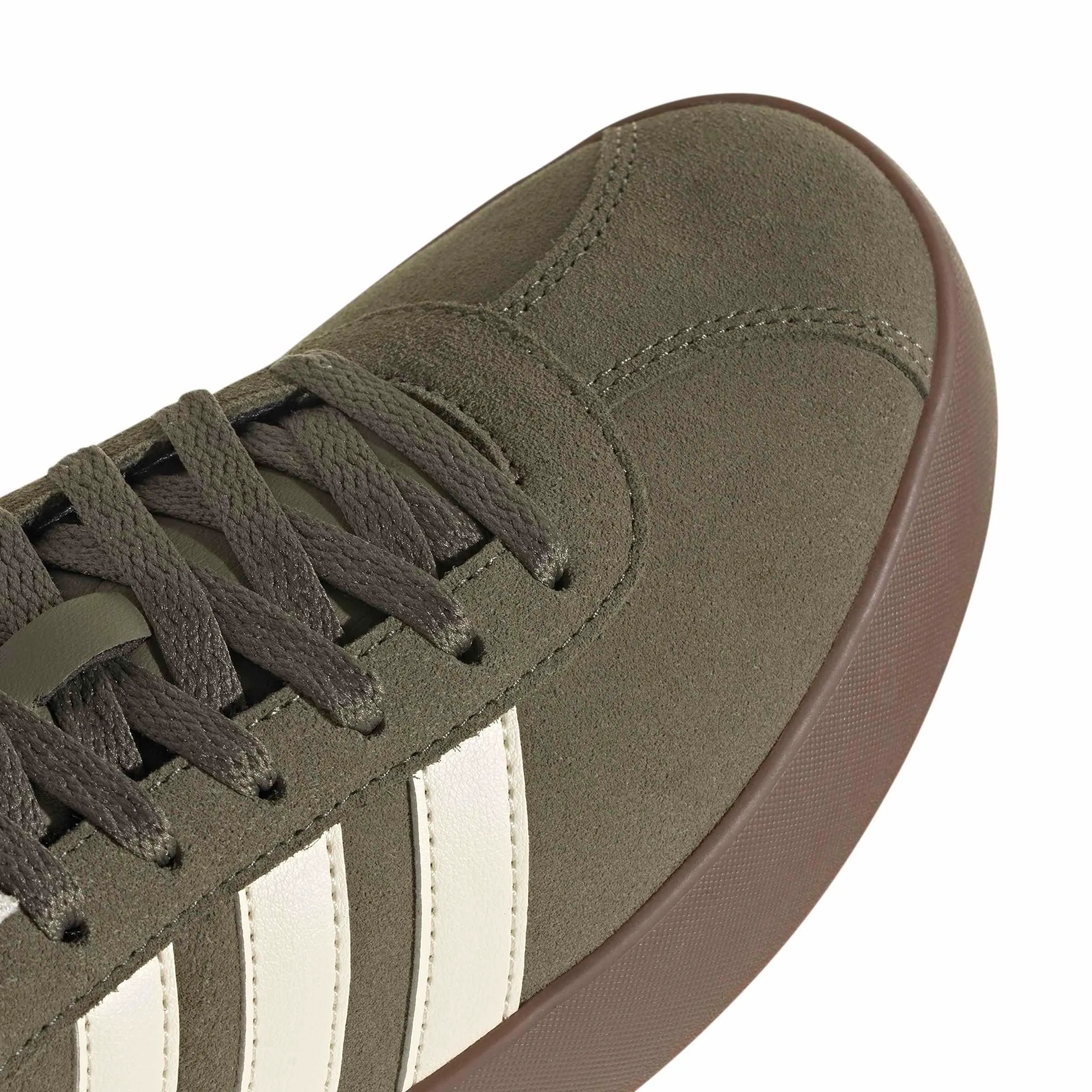 adidas VL Court 3.0 Shoes, Olive Strata/Cream White/Gum, 45 1/3 EU - immagine 6