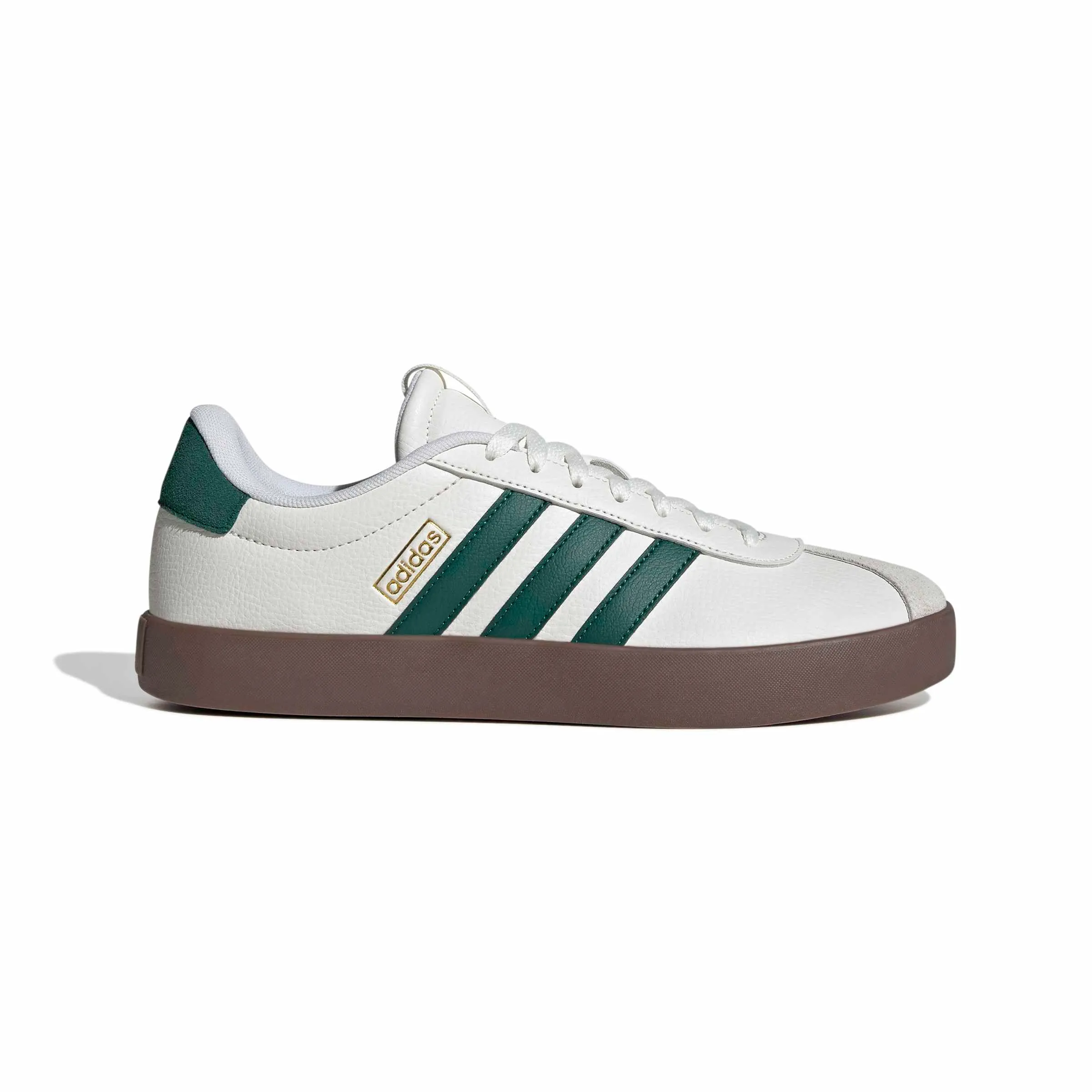 adidas VL Court 3.0 Shoes - Core White/Collegiate Green/Gum5 - 40 2/3 EU - immagine 2