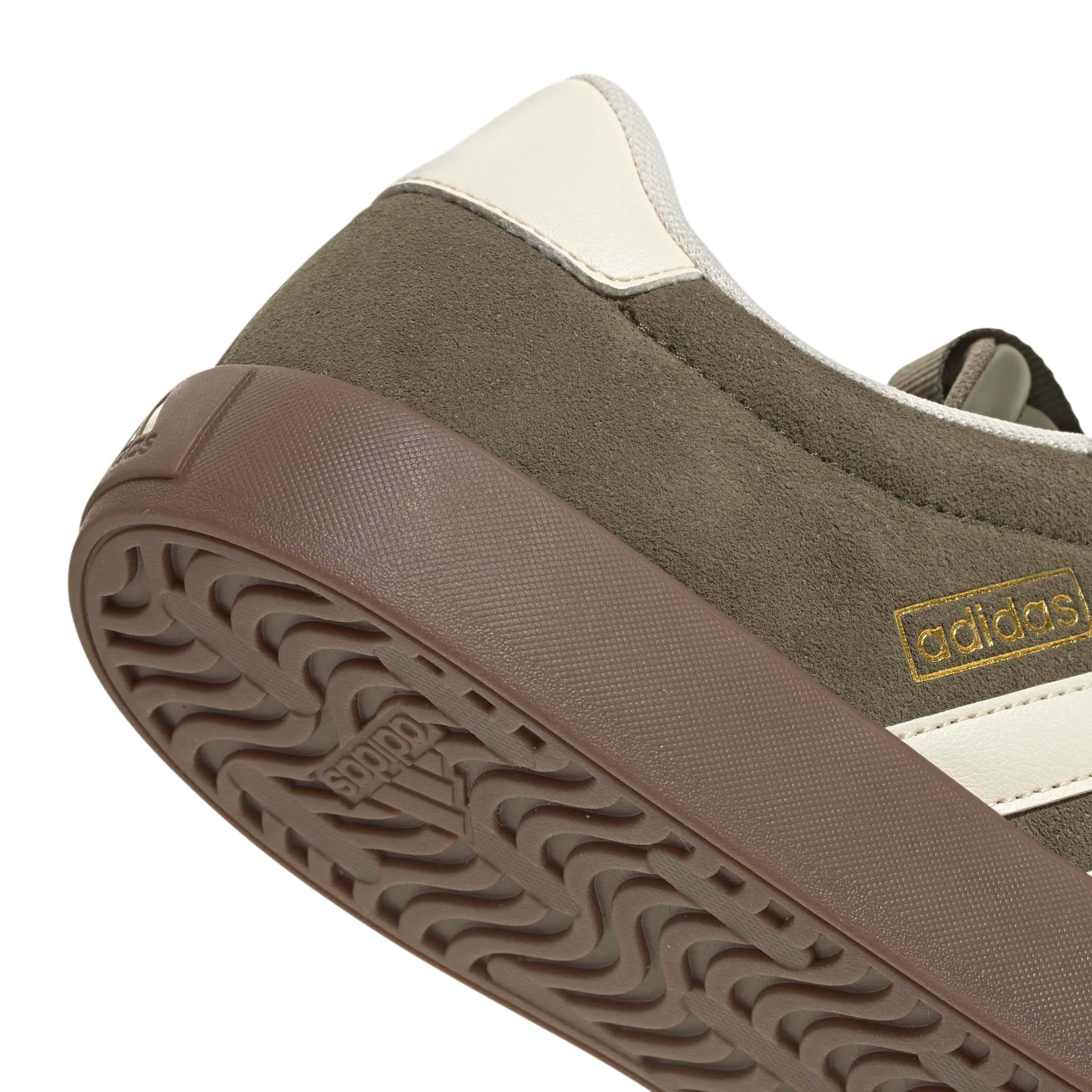 adidas VL Court 3.0 Shoes, Olive Strata/Cream White/Gum, 40 2/3 EU - immagine 5