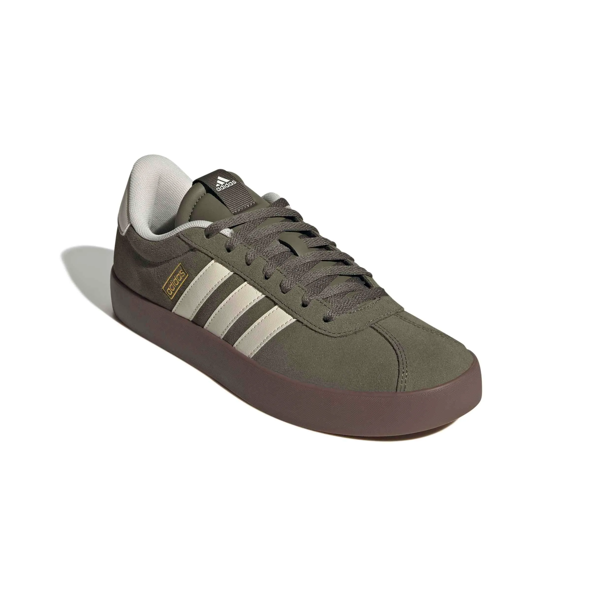 adidas VL Court 3.0 Shoes, Olive Strata/Cream White/Gum, 40 EU - immagine 3