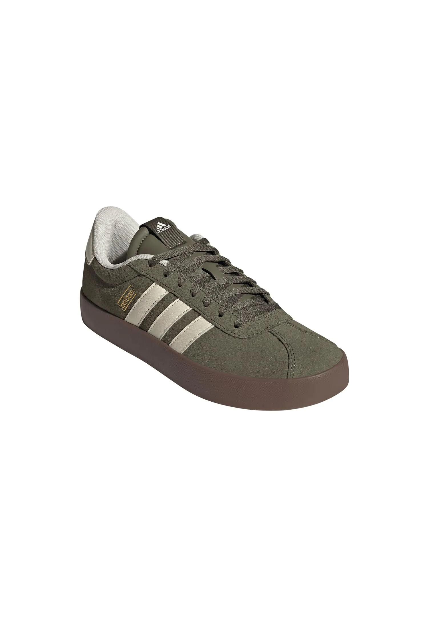 adidas VL Court 3.0 Shoes, Olive Strata/Cream White/Gum, 43 1/3 EU - immagine 4