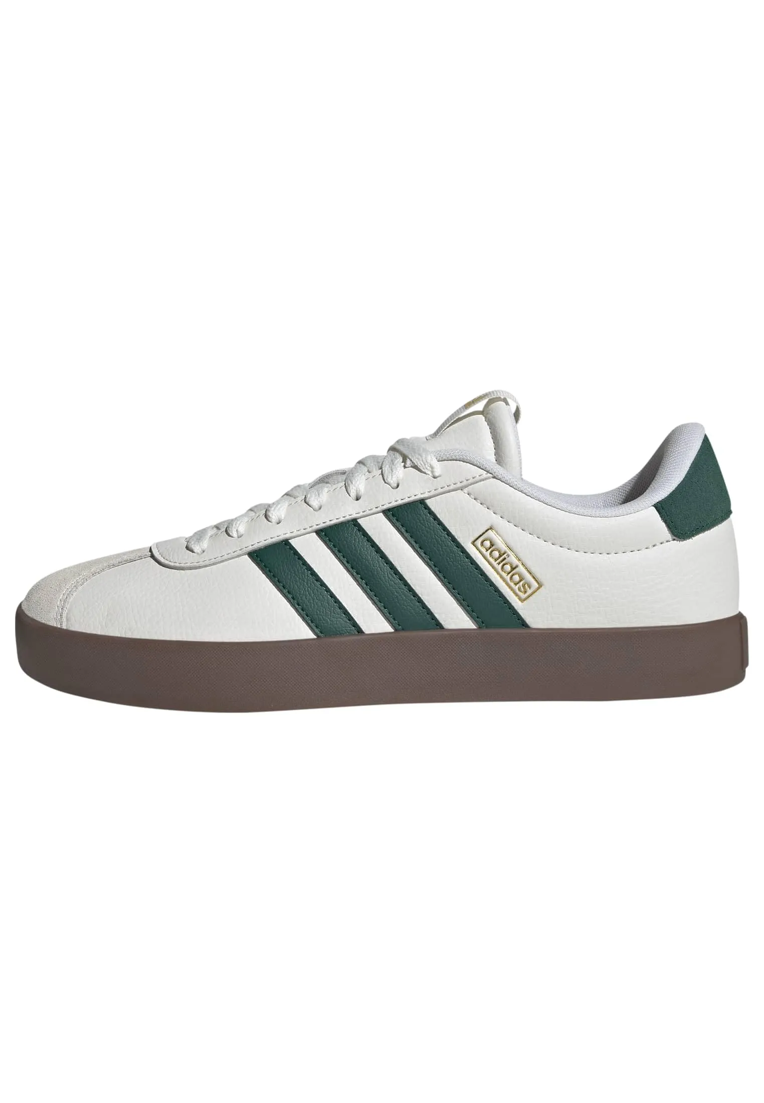 adidas VL Court 3.0 Shoes, Core White/Collegiate Green/Gum5, 44 2/3 EU - immagine 1