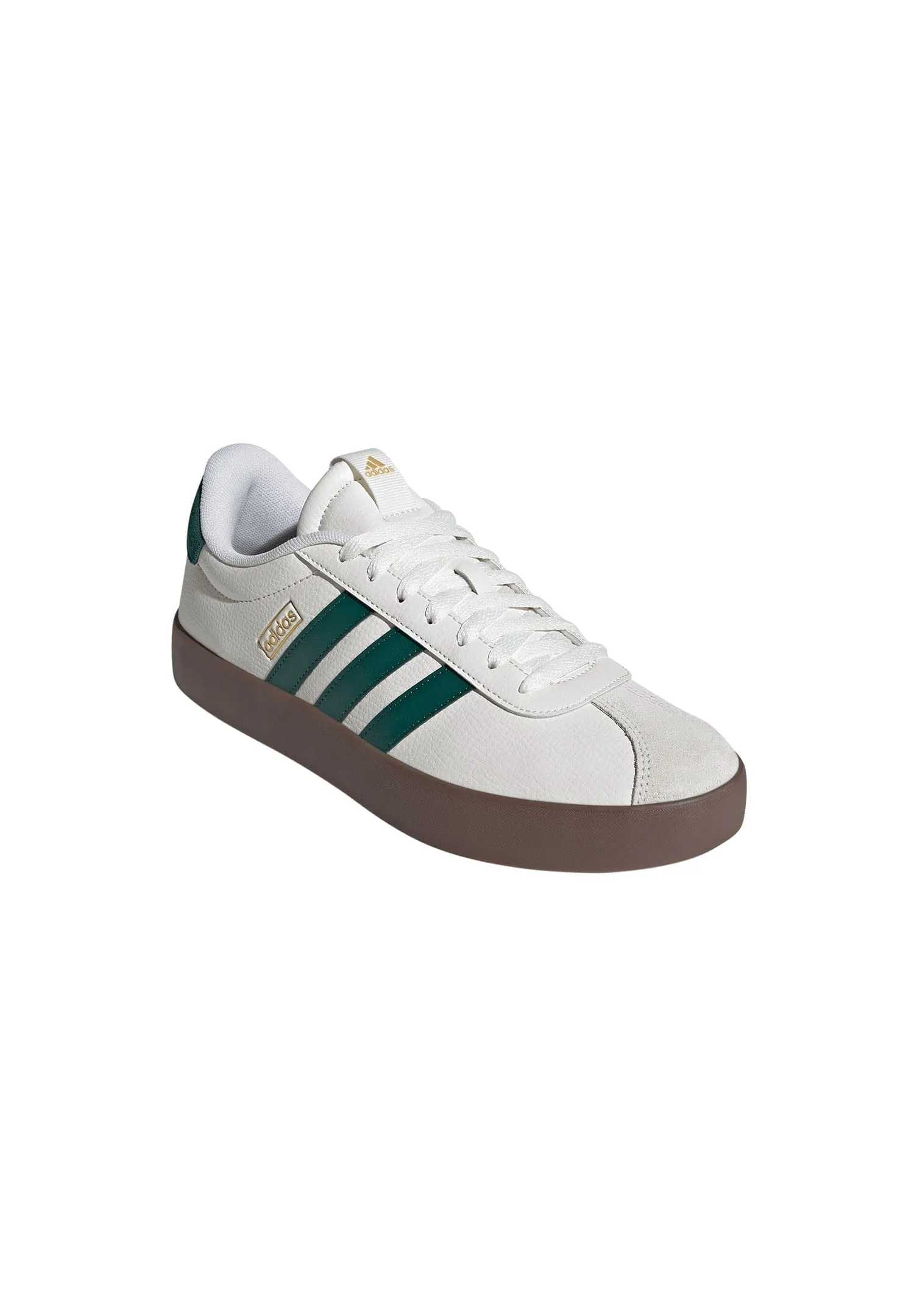 adidas VL Court 3.0 Shoes, Core White/Collegiate Green/Gum5, 44 2/3 EU - immagine 4