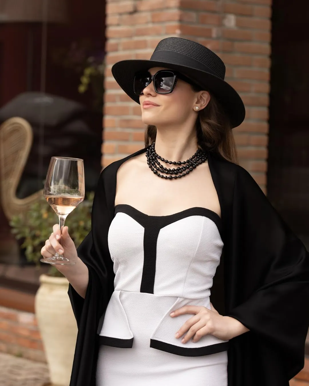 MAPIMANIA Stola Donna in Misto Seta 180x90 cm Nero - immagine 5
