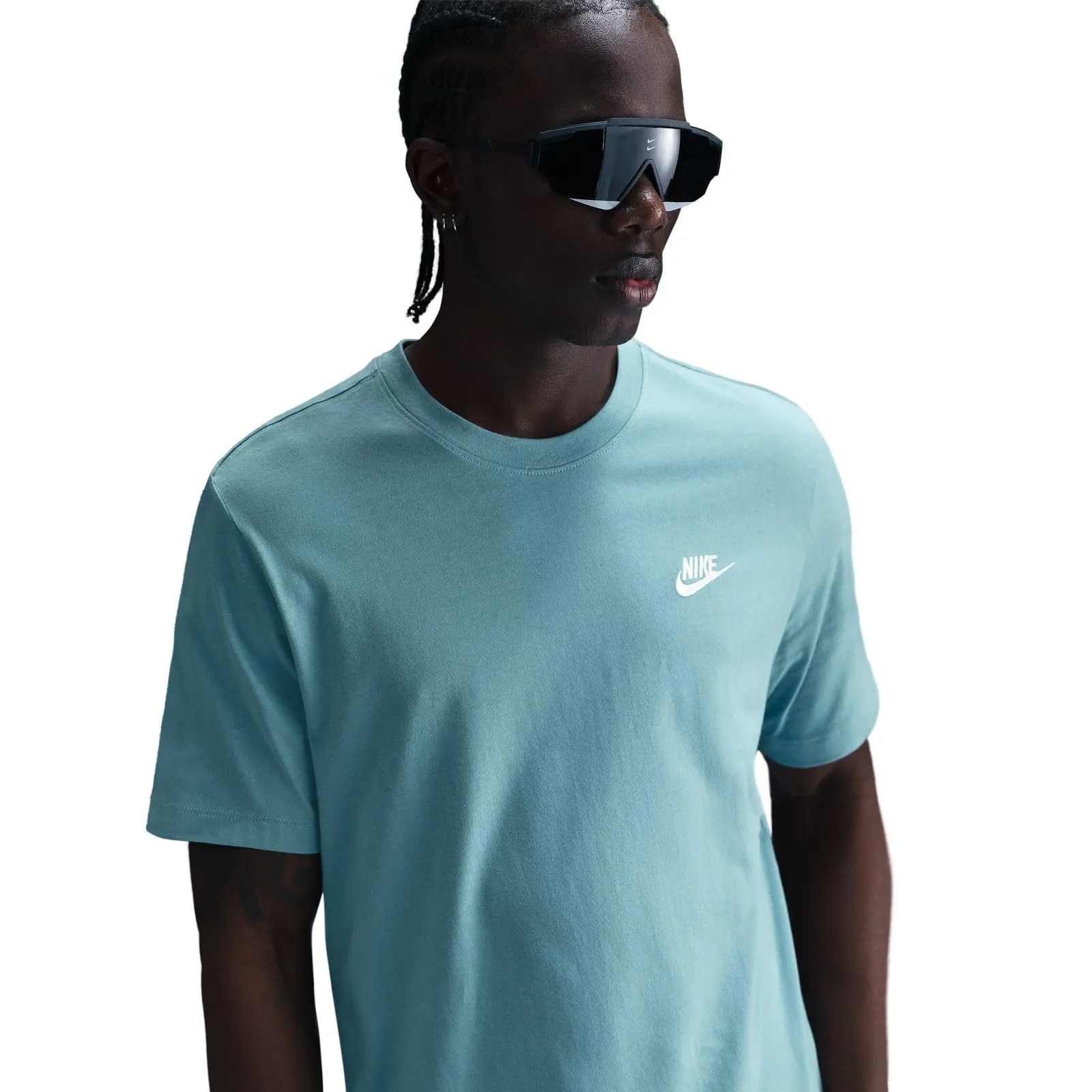Nike Sportswear Club Maglietta da Uomo, Denim Turq, AR4997-465, XS - immagine 3