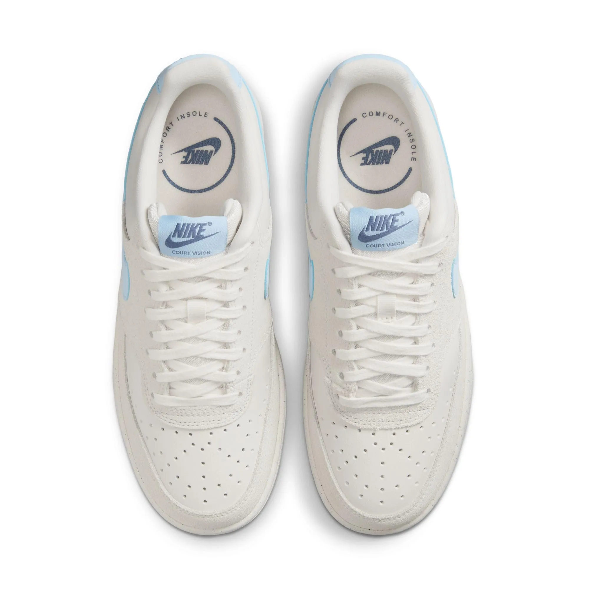 Nike Court Vision Lo Donna IB5873-001 Phantom/Psychic Blue-Light Bone EU 40 - immagine 3