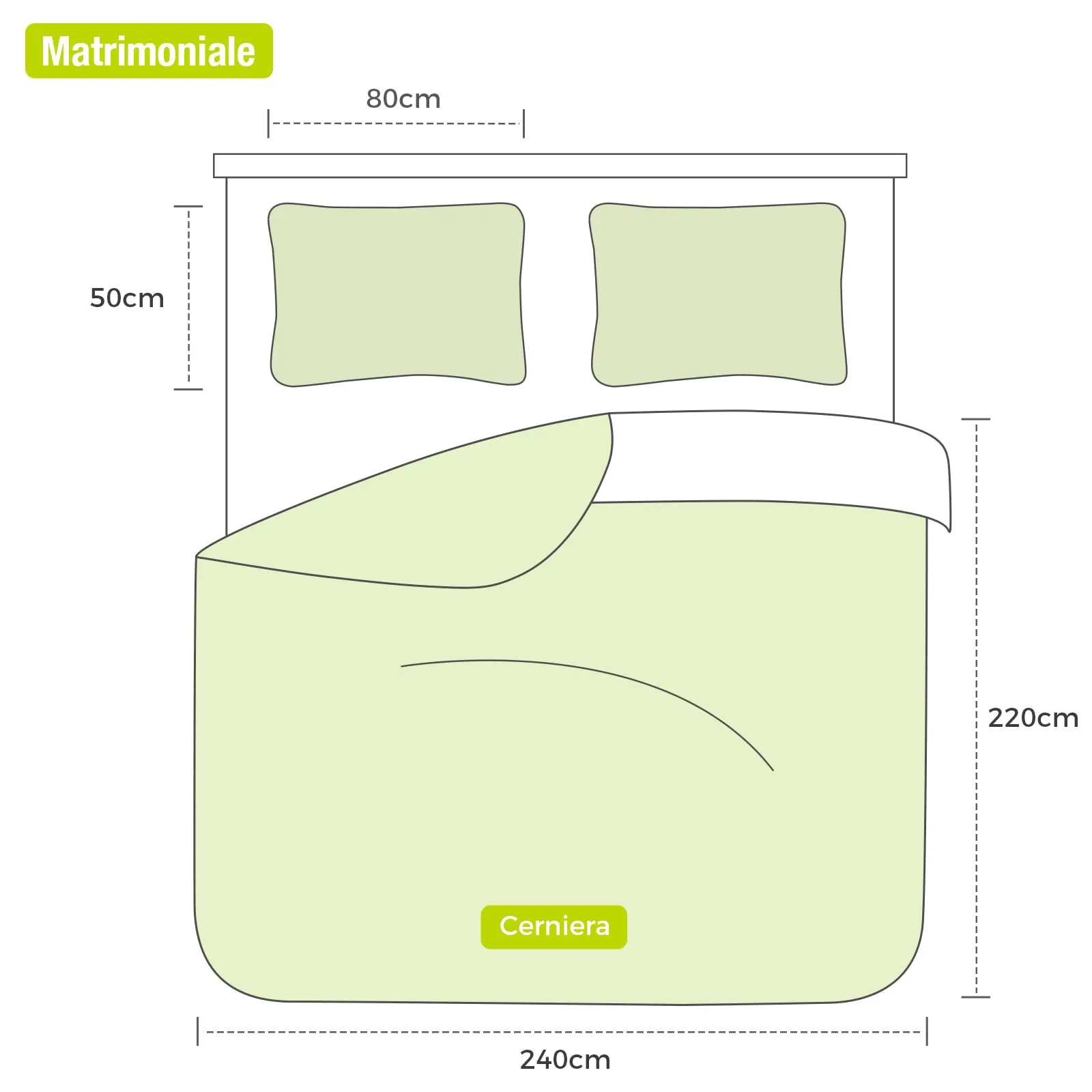 Tokokimo Set Copripiumino Matrimoniale 240x220 cm e 2 Federe 50x80 cm, Microfibra, Khaki - immagine 8