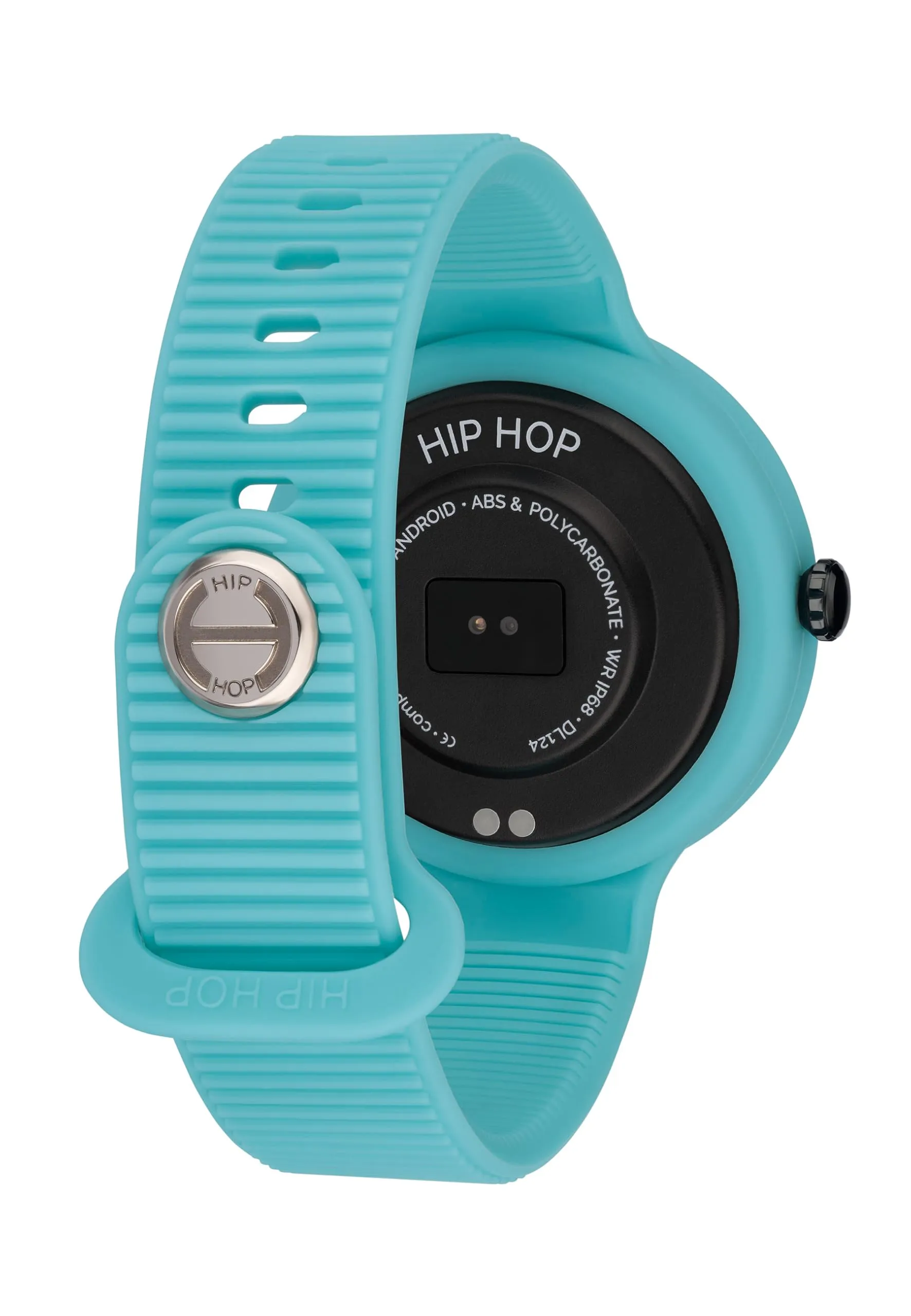 Hip Hop Hero.Next Smartwatch HWU1194, Quadrante Nero, Cinturino Silicone Azzurro e Nero - immagine 4
