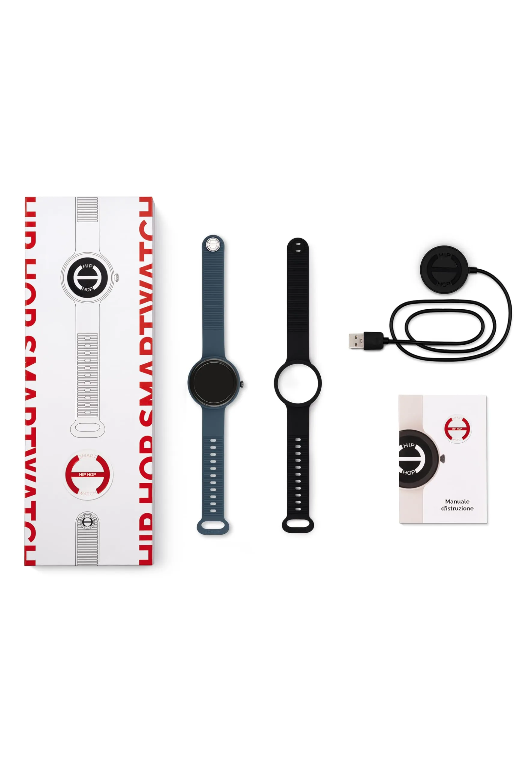Hip Hop Hero.Next Smartwatch HWU1197 Quadrante Nero Cinturino Silicone Blu Nero - immagine 6