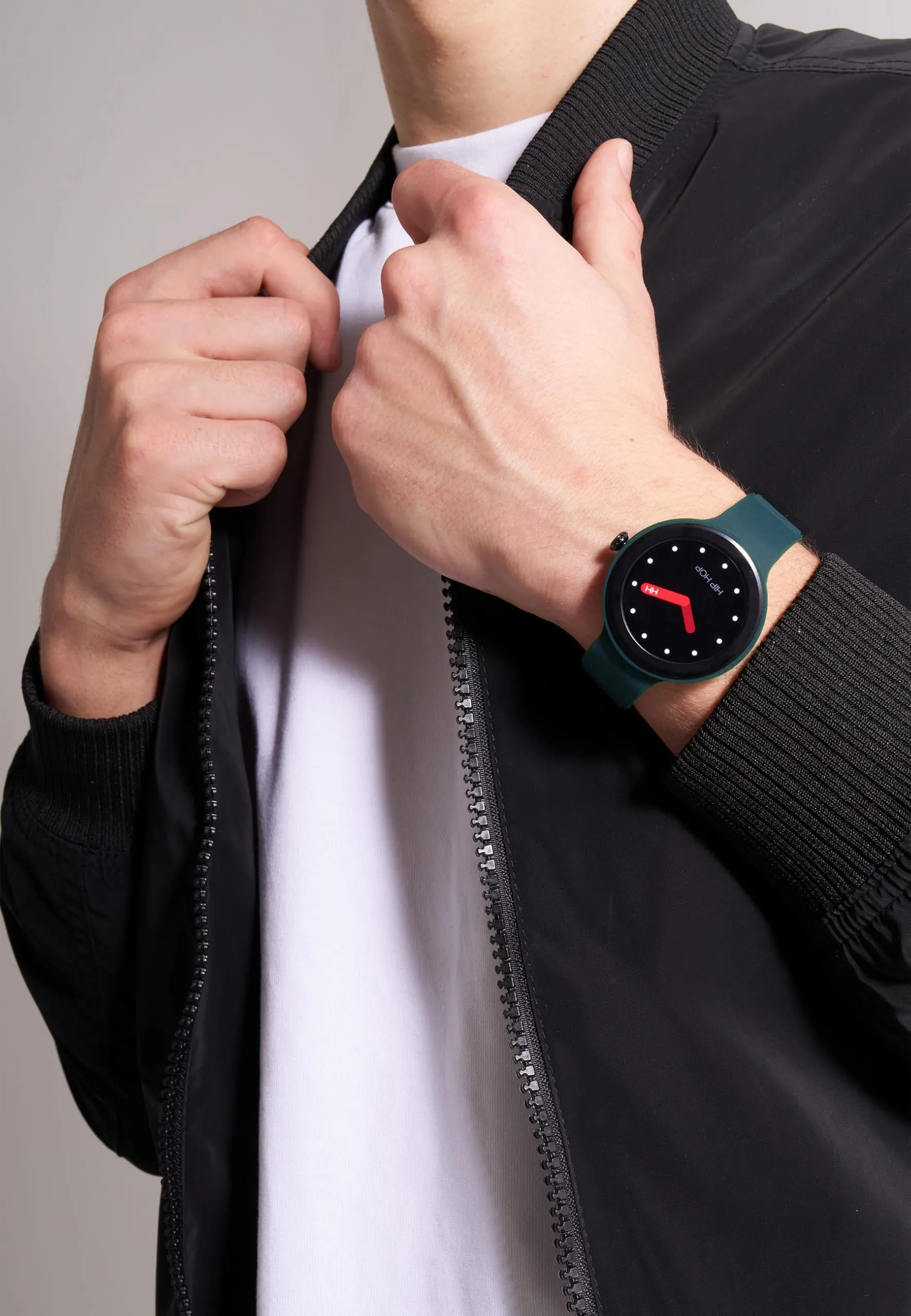 Hip Hop Hero.Next Smartwatch HWU1197 Quadrante Nero Cinturino Silicone Blu Nero - immagine 7
