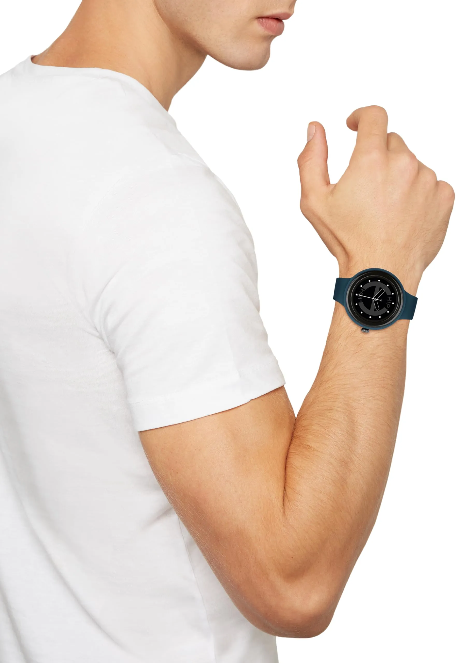 Hip Hop Hero.Next Smartwatch HWU1197 Quadrante Nero Cinturino Silicone Blu Nero - immagine 8