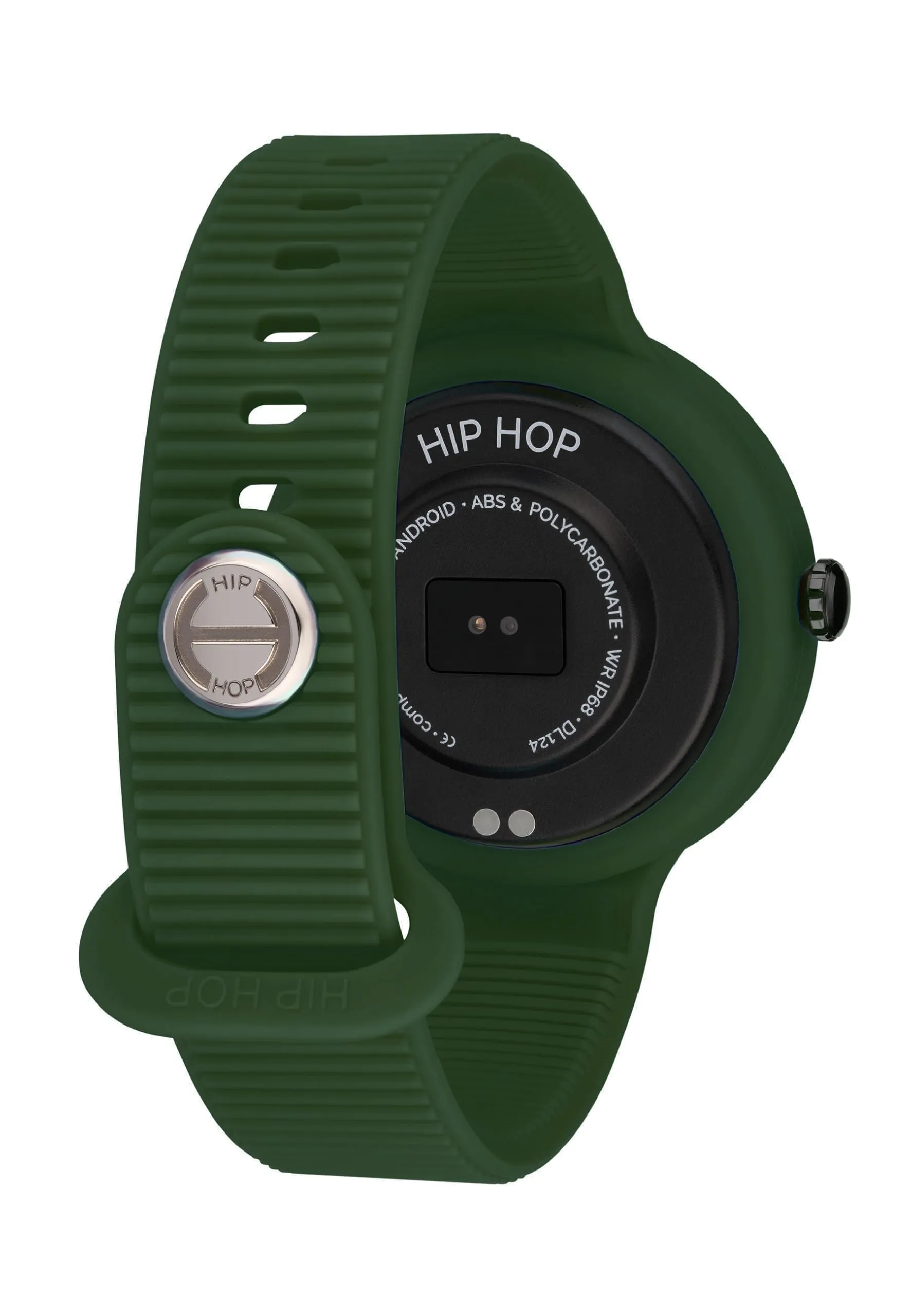 Hip Hop Hero.Next Smartwatch HWU1198, Quadrante Nero, Cinturino Silicone Verde Nero - immagine 4