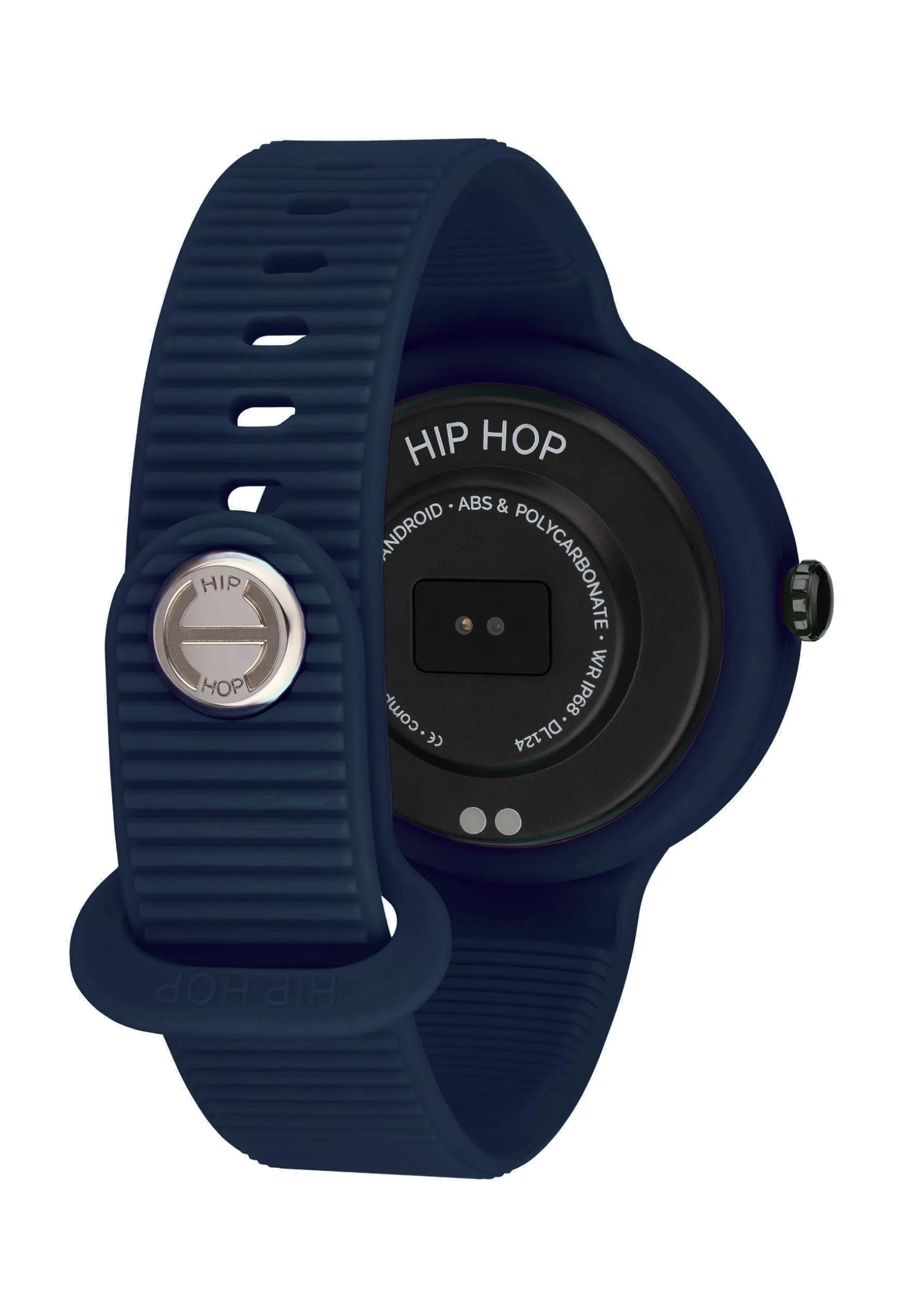 Hip Hop HWU1204 Smartwatch Donna, Quadrante Nero, Cinturino Silicone Blu Giallo - immagine 4