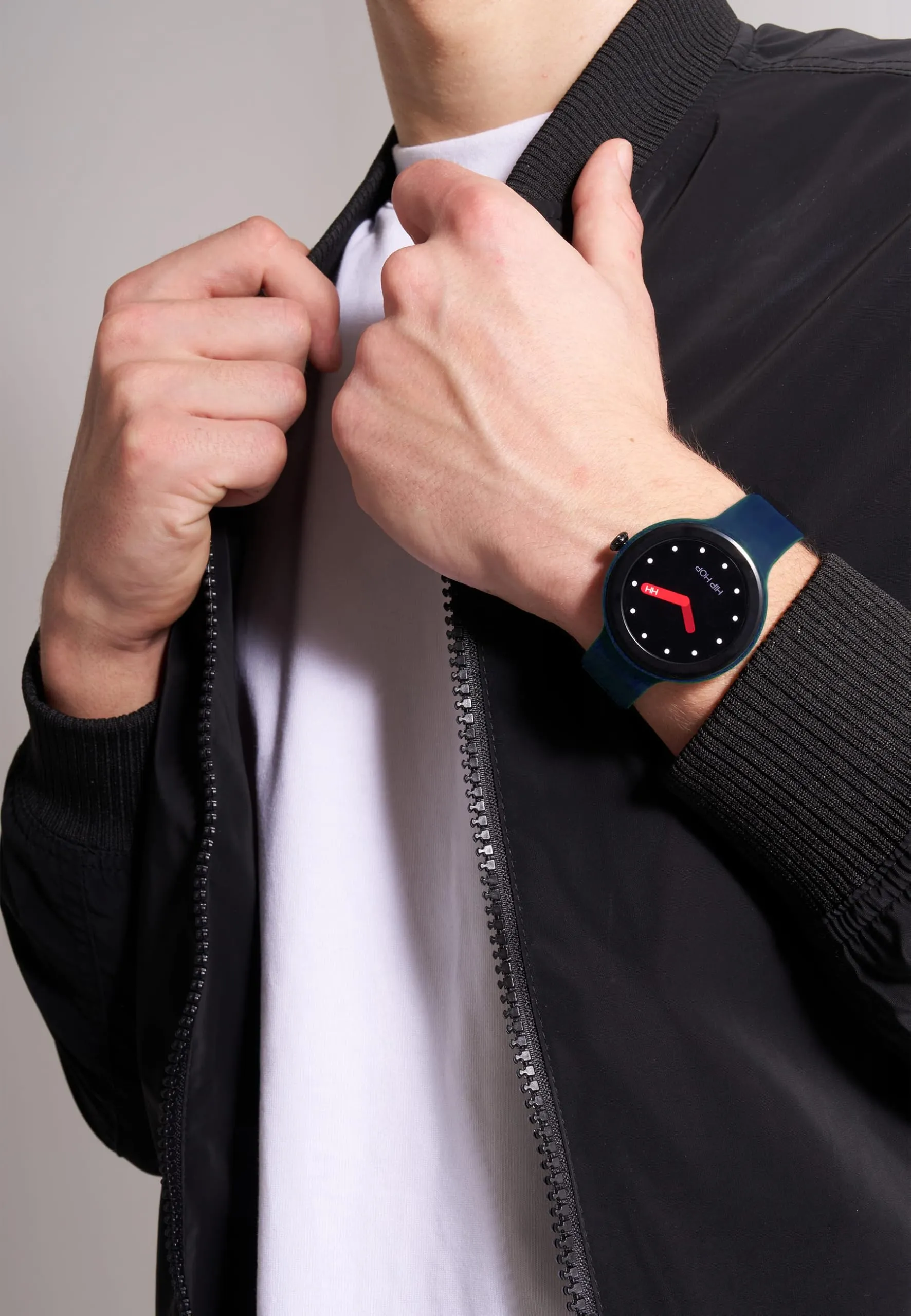 Hip Hop HWU1204 Smartwatch Donna, Quadrante Nero, Cinturino Silicone Blu Giallo - immagine 8
