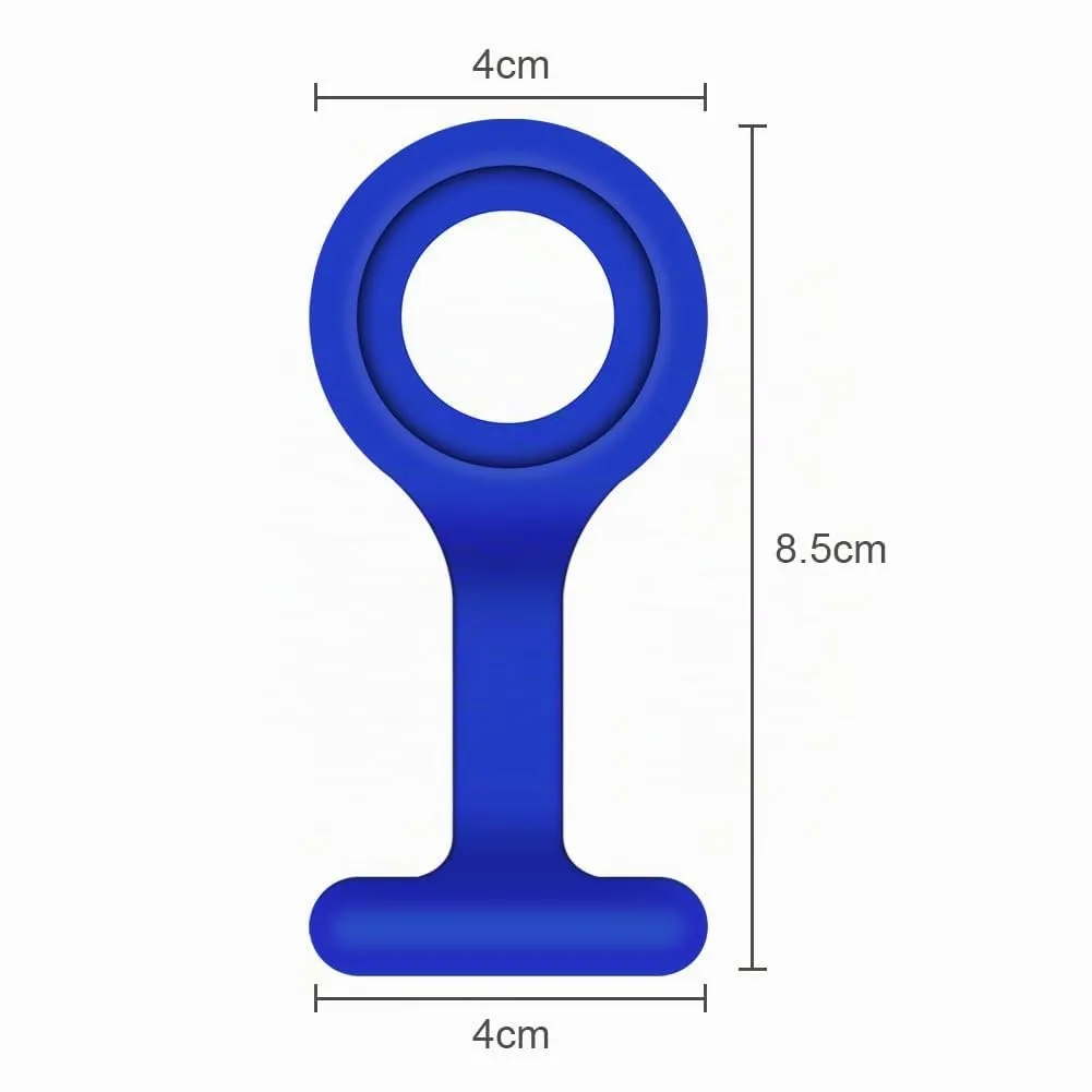 Vicloon Orologio da Infermiere in Silicone con Spilla - Blu - immagine 2