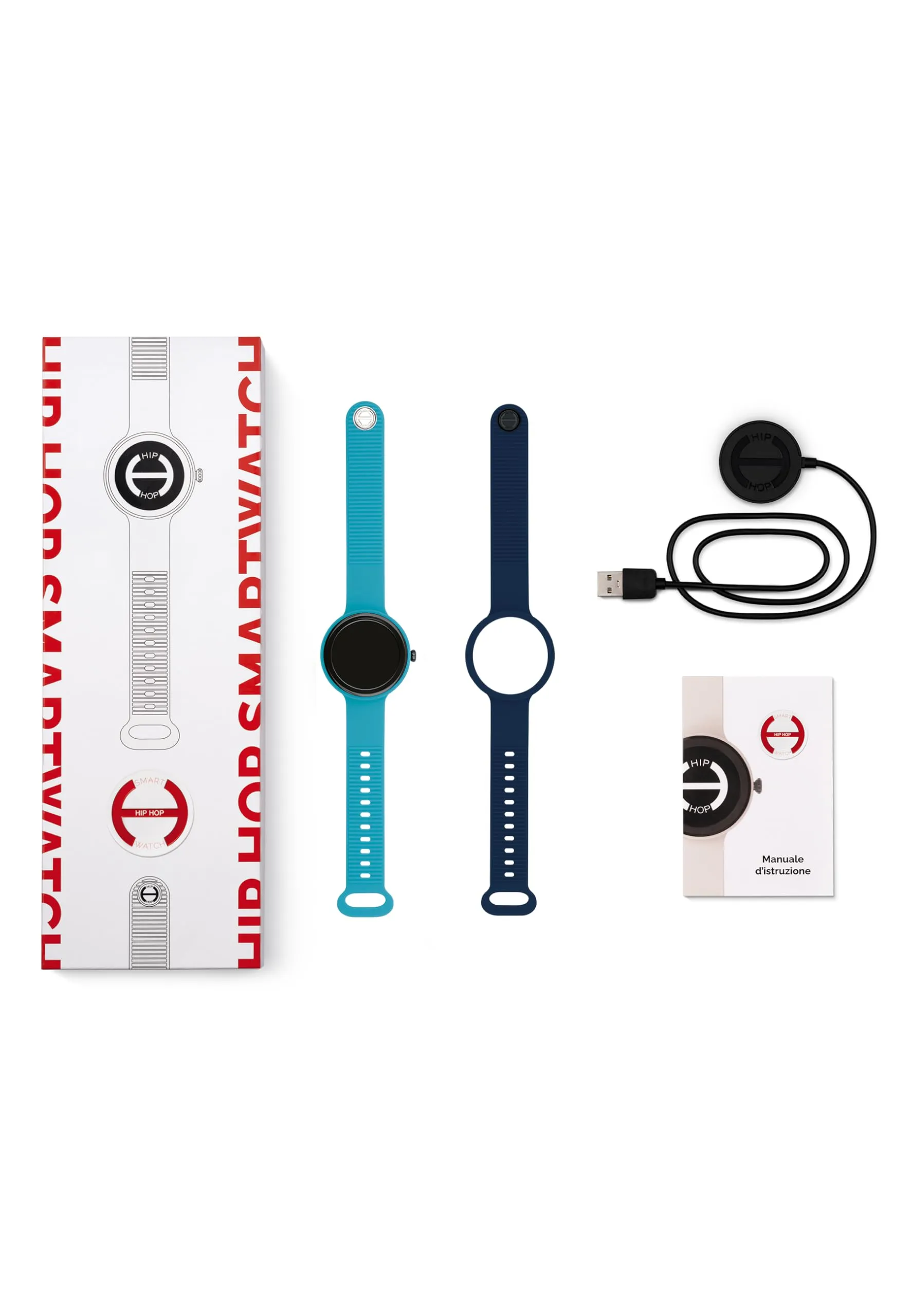 Hip Hop Hero.Next HWU1201 Smartwatch Donna, Quadrante Nero, Cinturino Silicone Azzurro - immagine 6